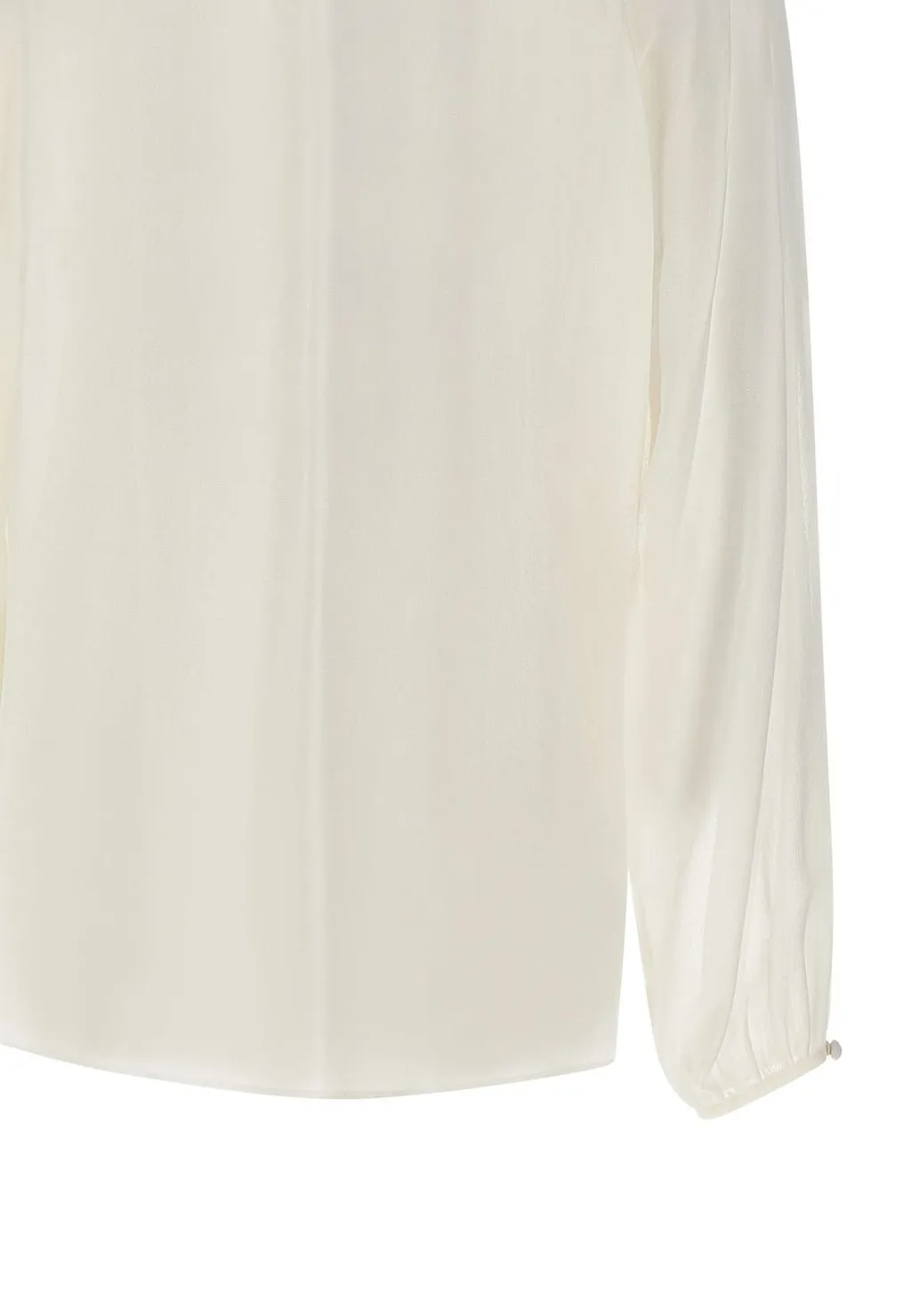 Max Mara Studio Pussy-Bow Long-Sleeved Top