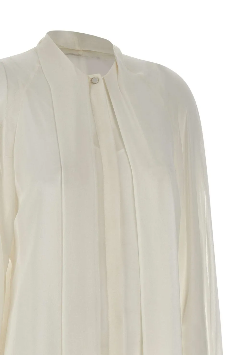 Max Mara Studio Pussy-Bow Long-Sleeved Top