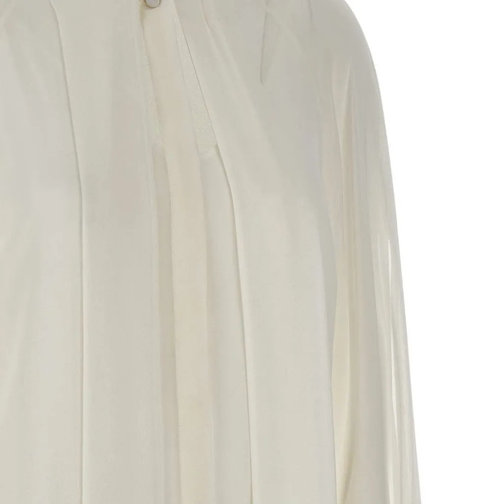 Max Mara Studio Pussy-Bow Long-Sleeved Top