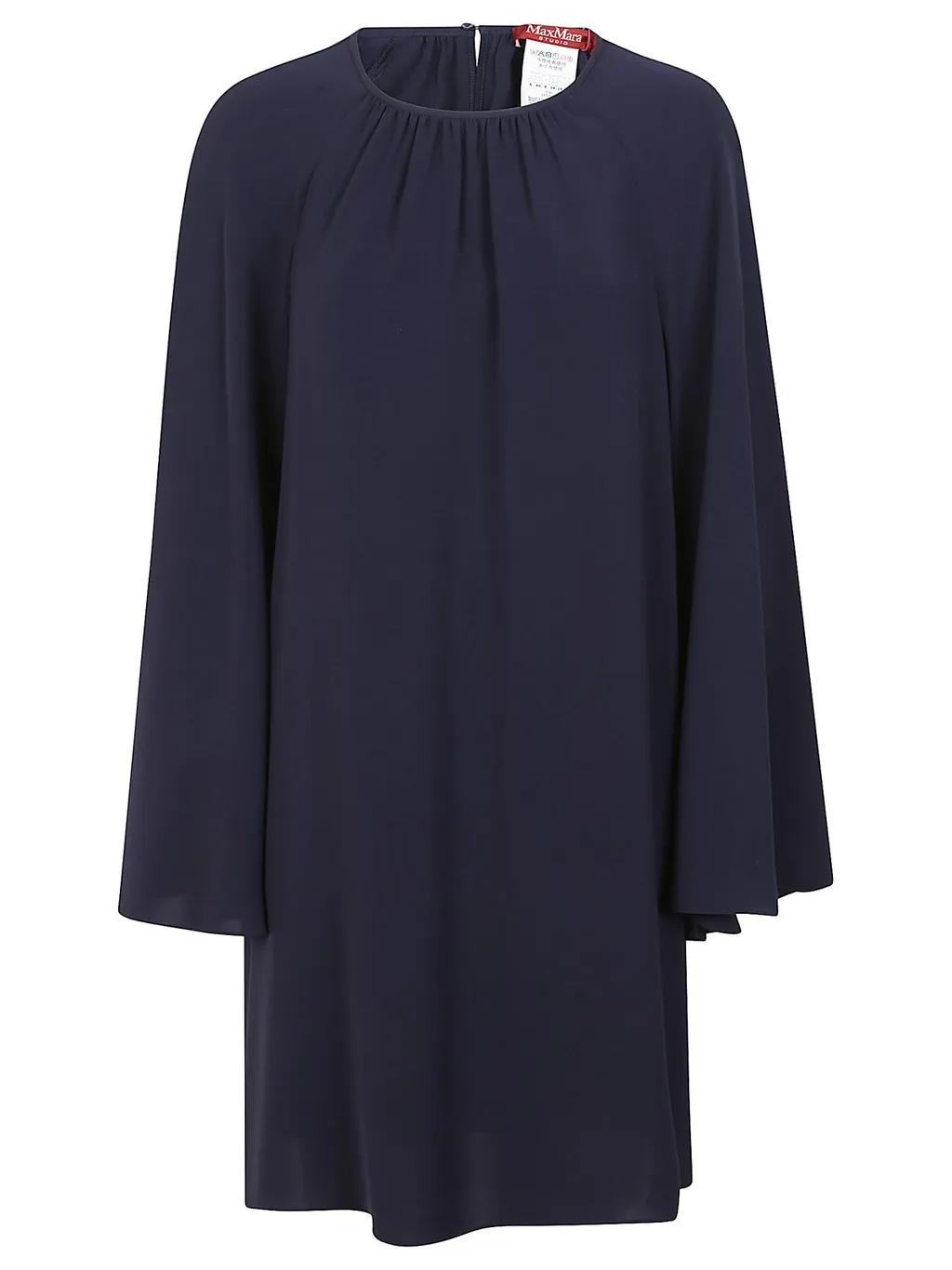Max Mara Studio Madia Crewneck Long-Sleeved Dress