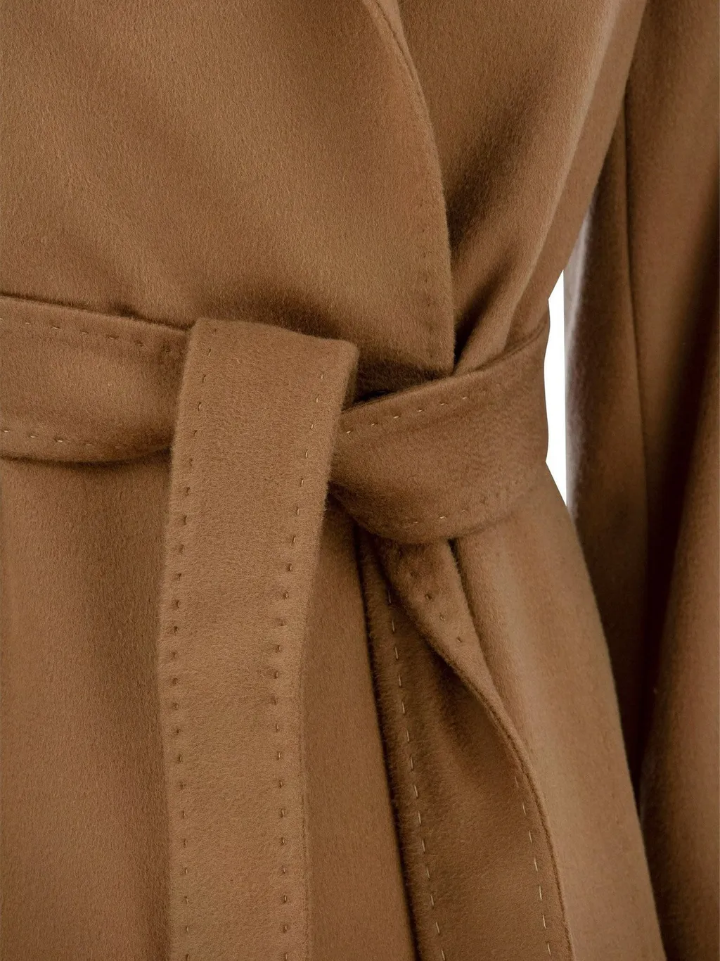 Max Mara Studio Belted Long-Sleeved Coat