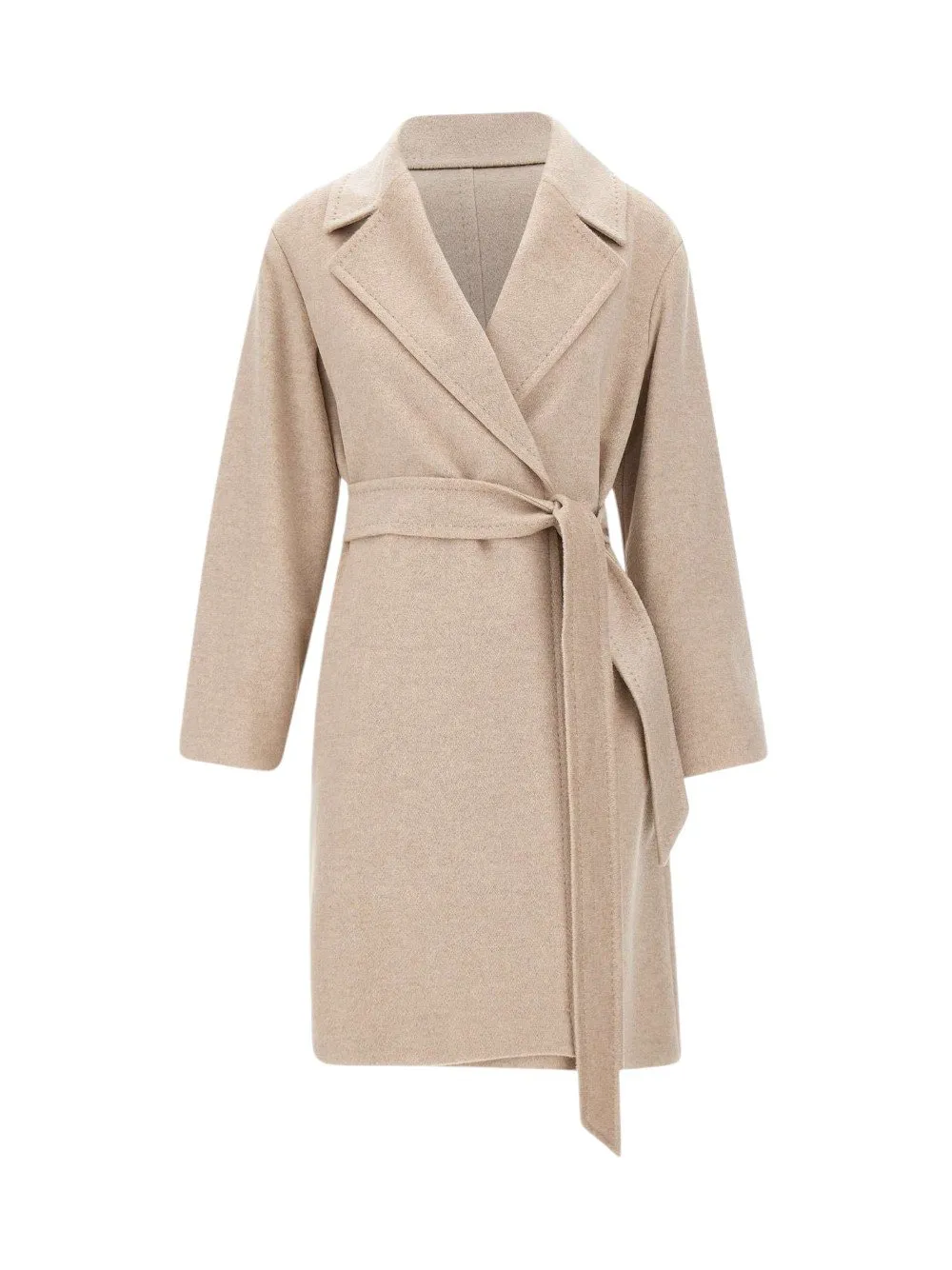 Max Mara Studio Pazzo Belted Long-Sleeved Coat