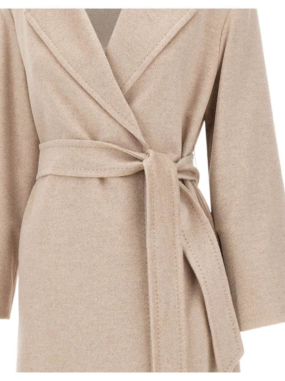 Max Mara Studio Pazzo Belted Long-Sleeved Coat