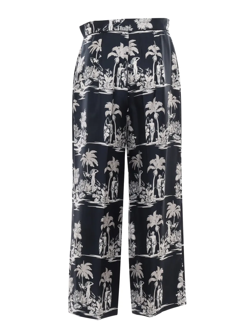Max Mara Studio Paglie All-Over Patterned Trousers