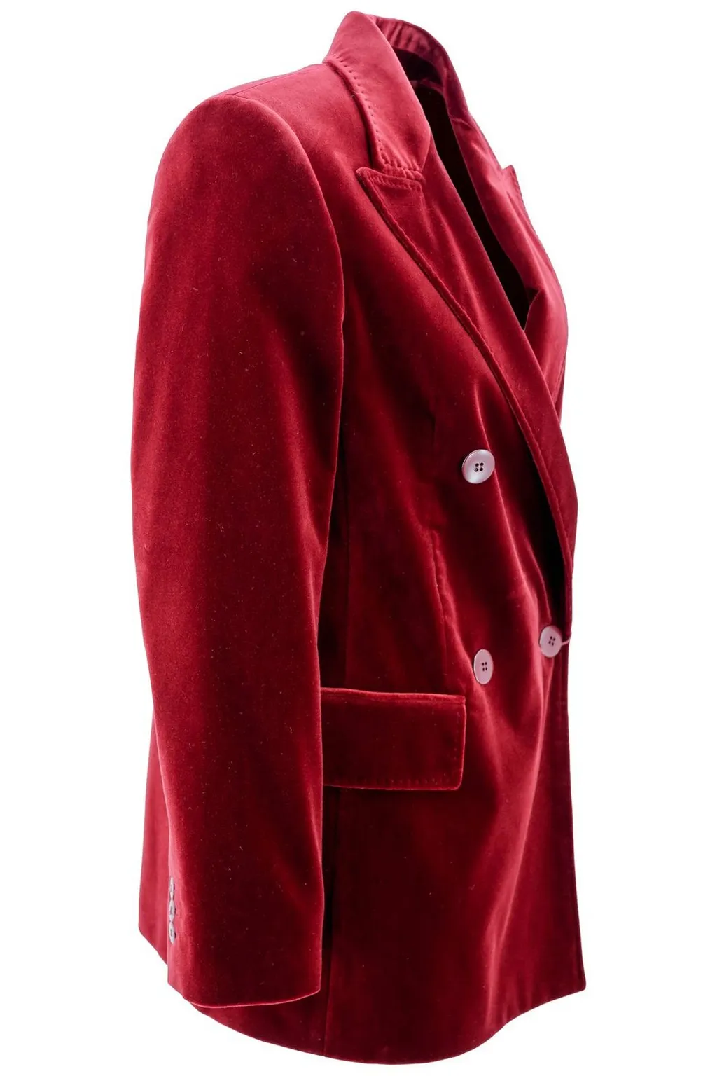 Max Mara Studio Digione Double-Breasted Long-Sleeved Jacket