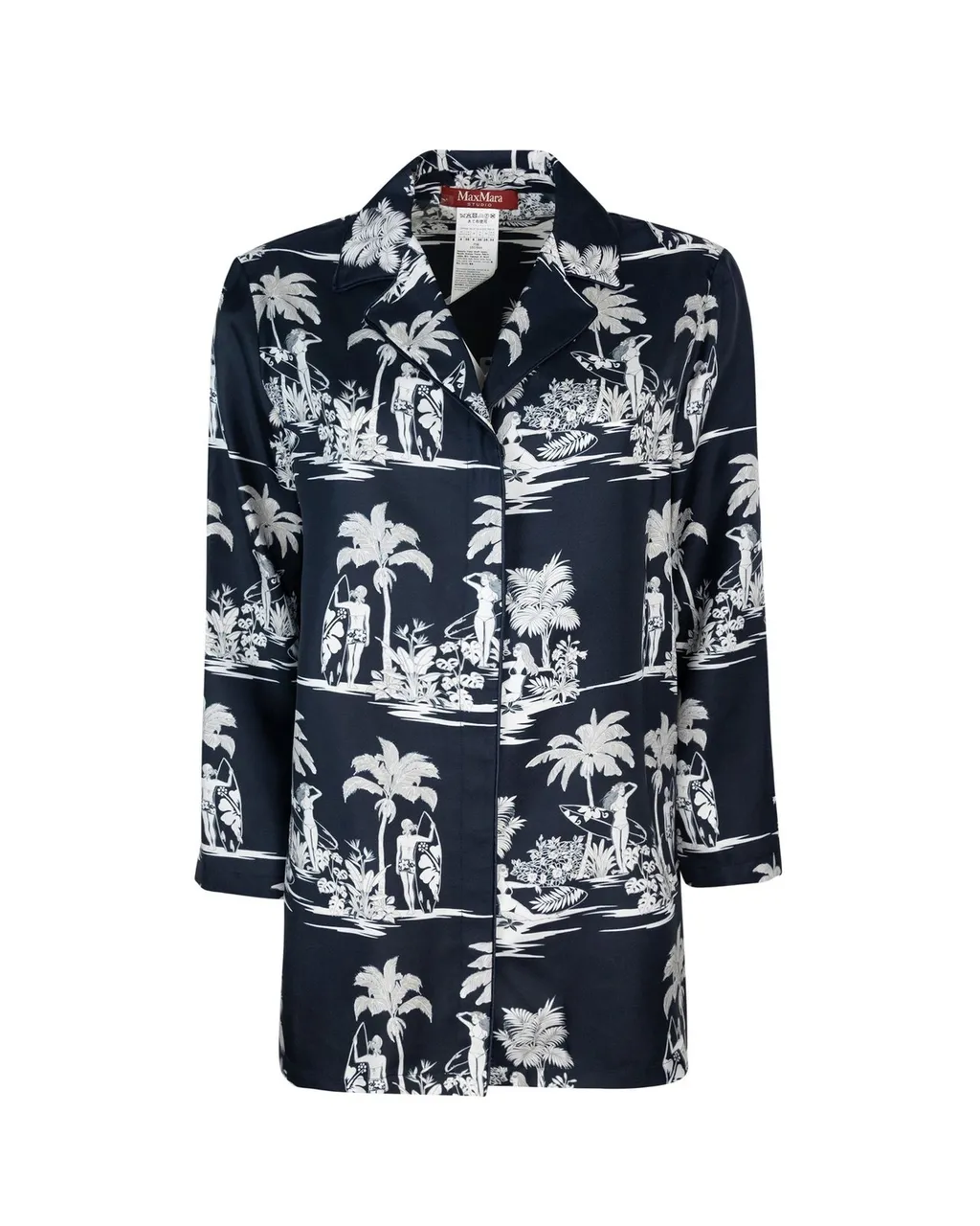 Max Mara Studio Dionigi All-Over Patterned Shirt