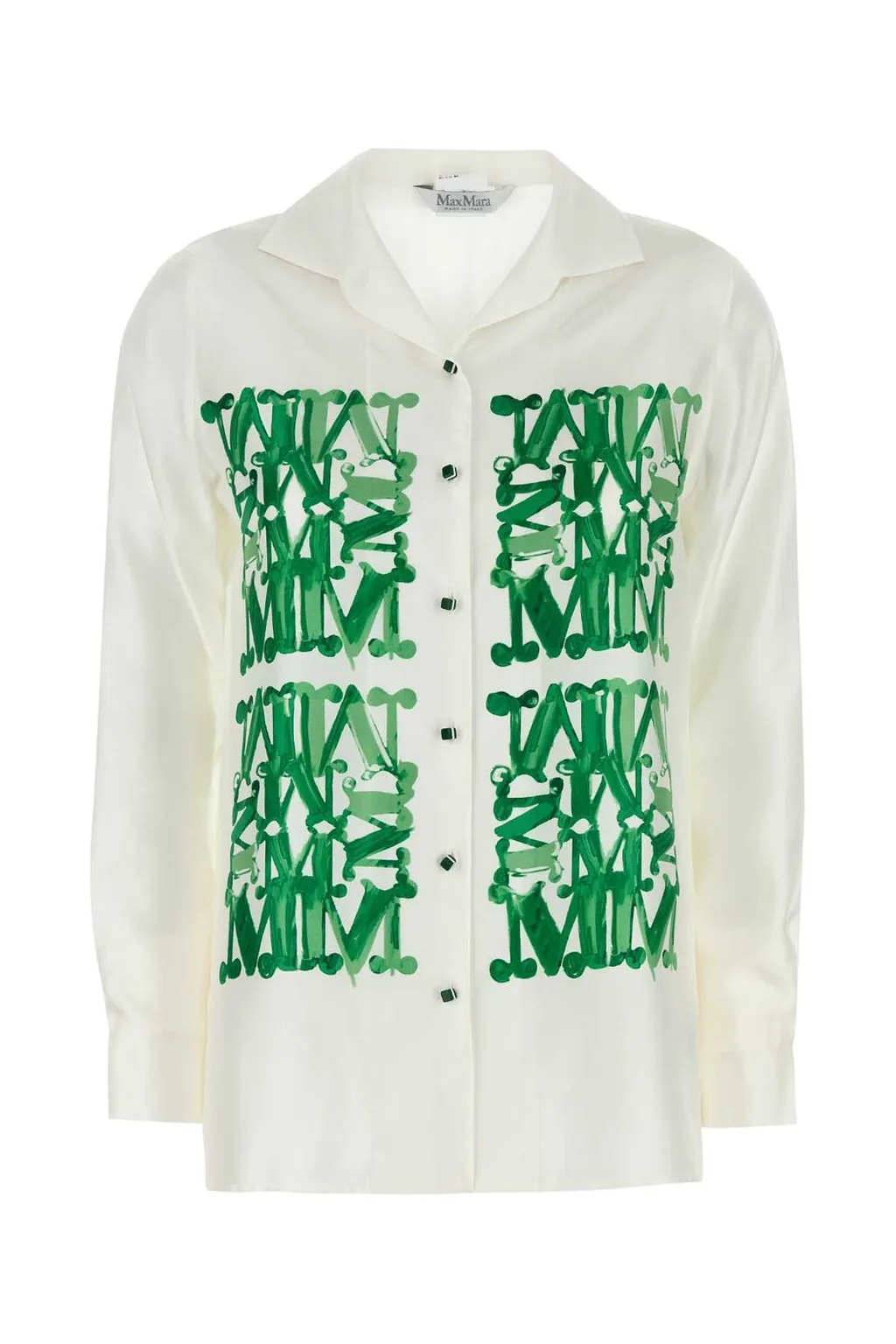 Max Mara Nabil Logo Printed Button-Up Shirt