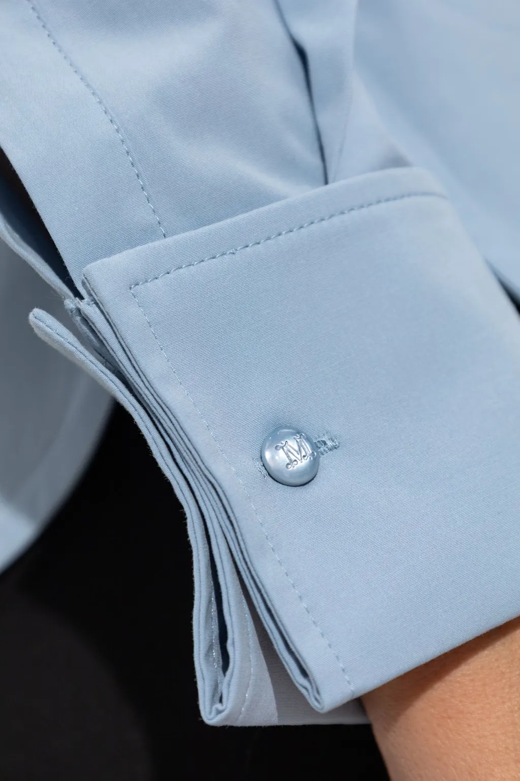 Max Mara Knut Logo Embroidered Button-Up Shirt