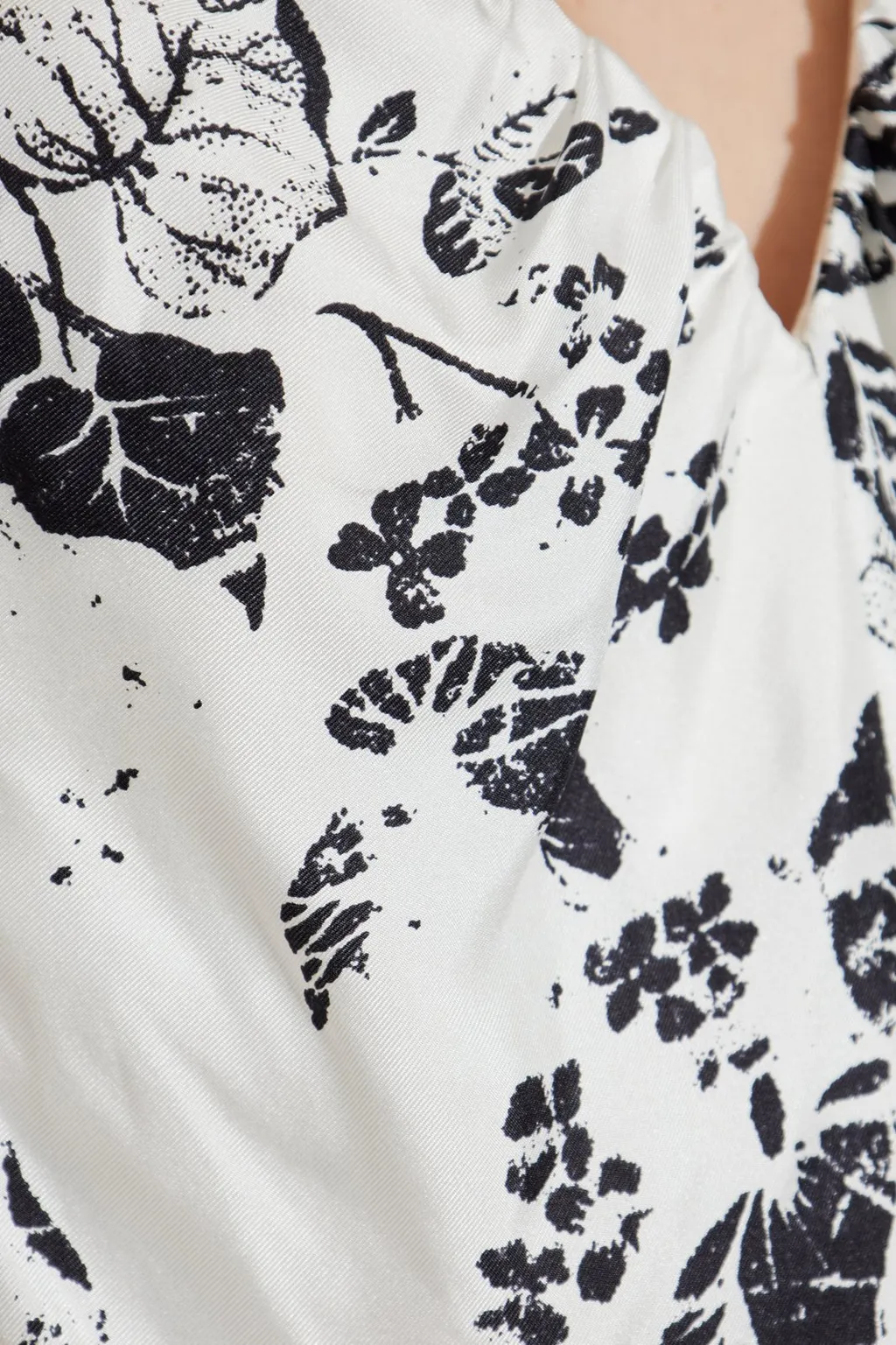 Max Mara Palermo Floral Patterned Strapless Top