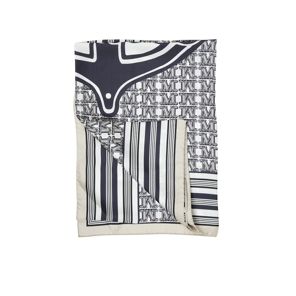 Max Mara Carre 90 W All-Over Printed Scarf
