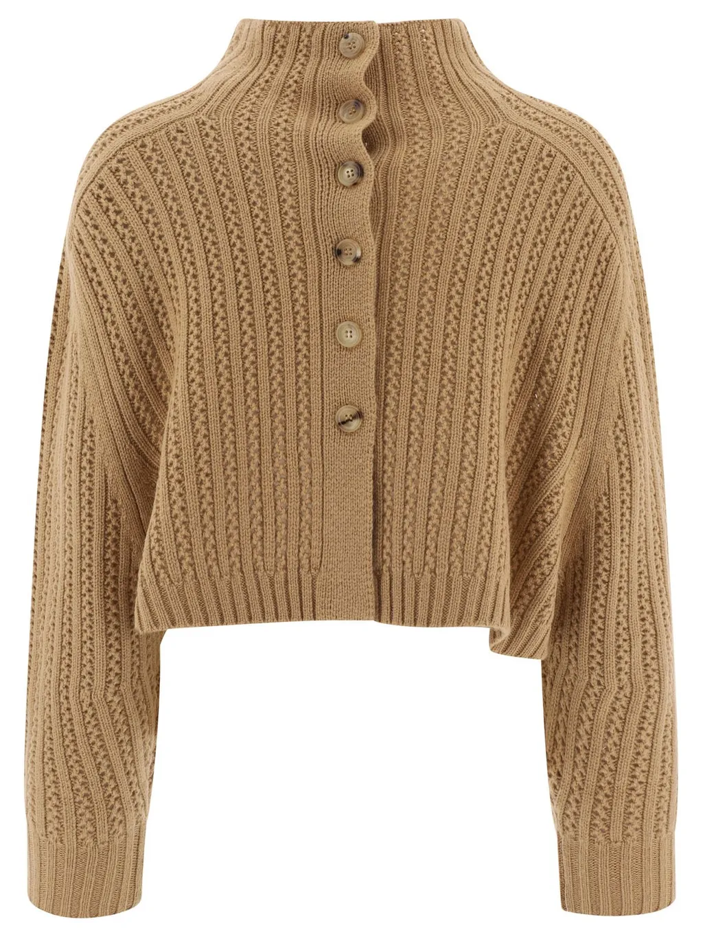 Max Mara Hodeida High Neck Cropped Cardigan