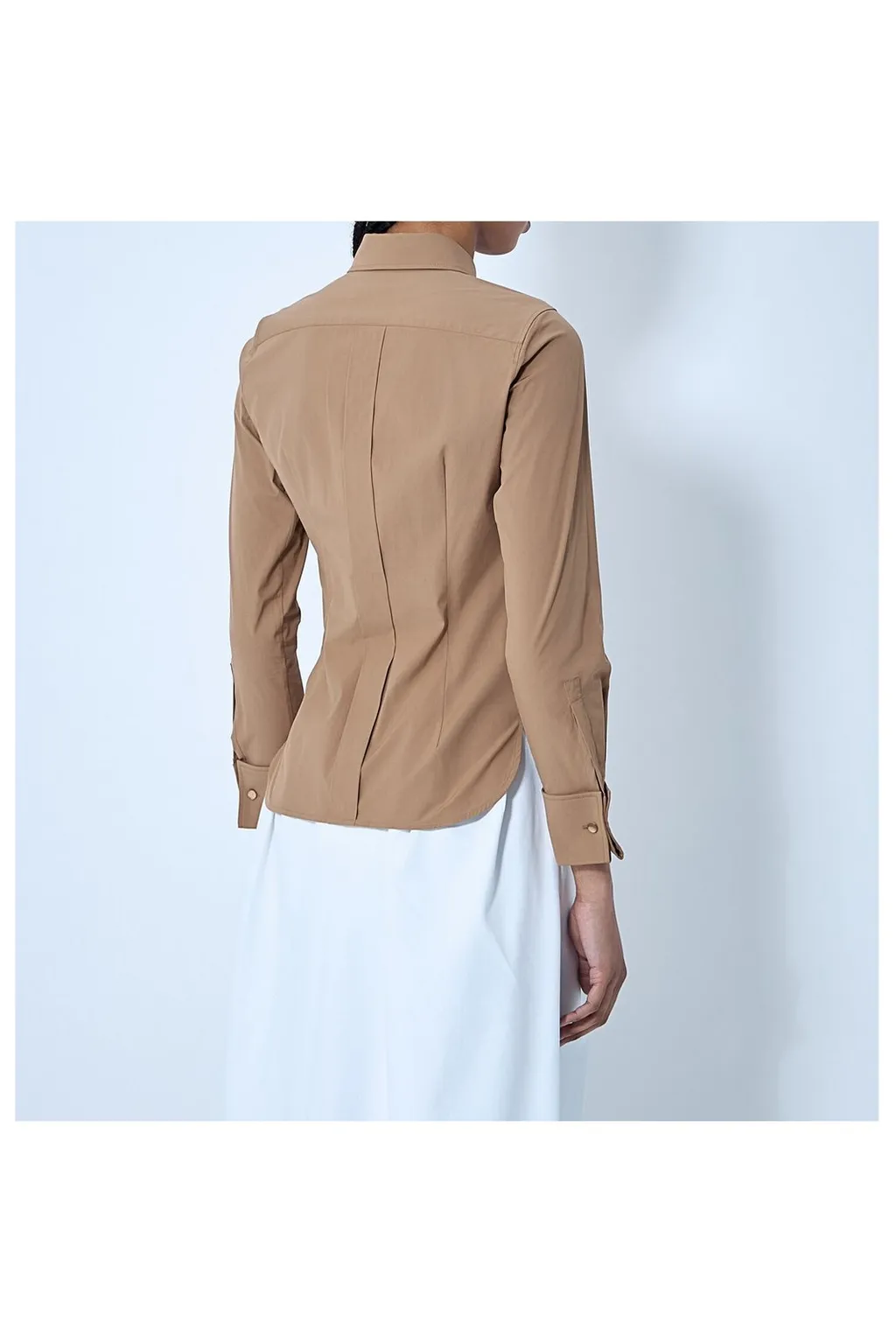 Max Mara Ala Logo Detailed Long-Sleeved Shirt