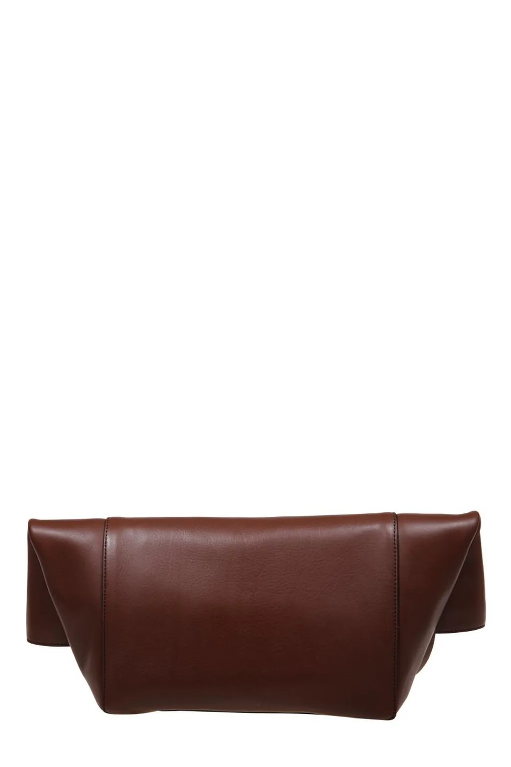 Max Mara Logo Engraved Foldover Top Clutch Bag