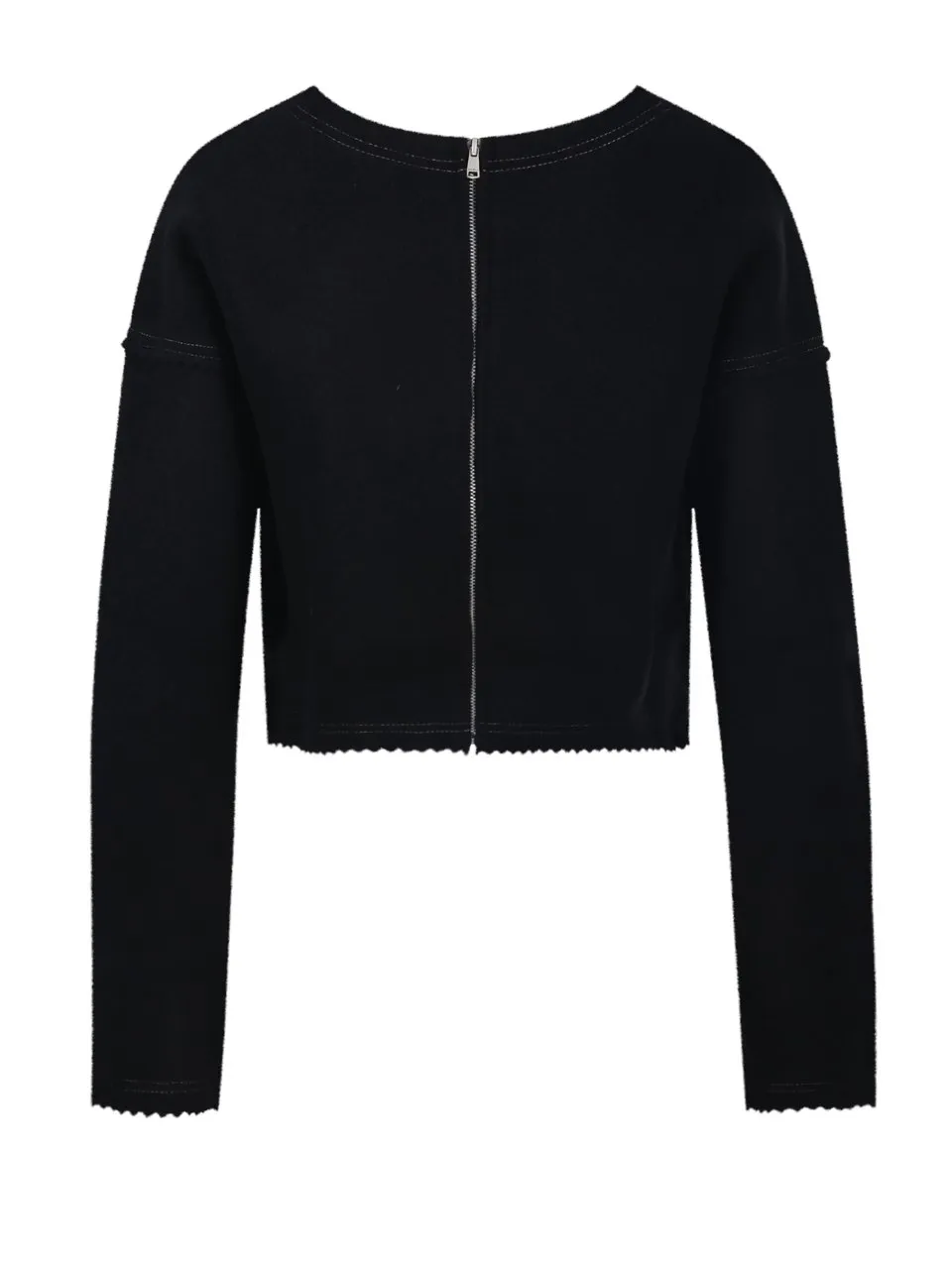 Max Mara Zip Detailed Crewneck Jumper