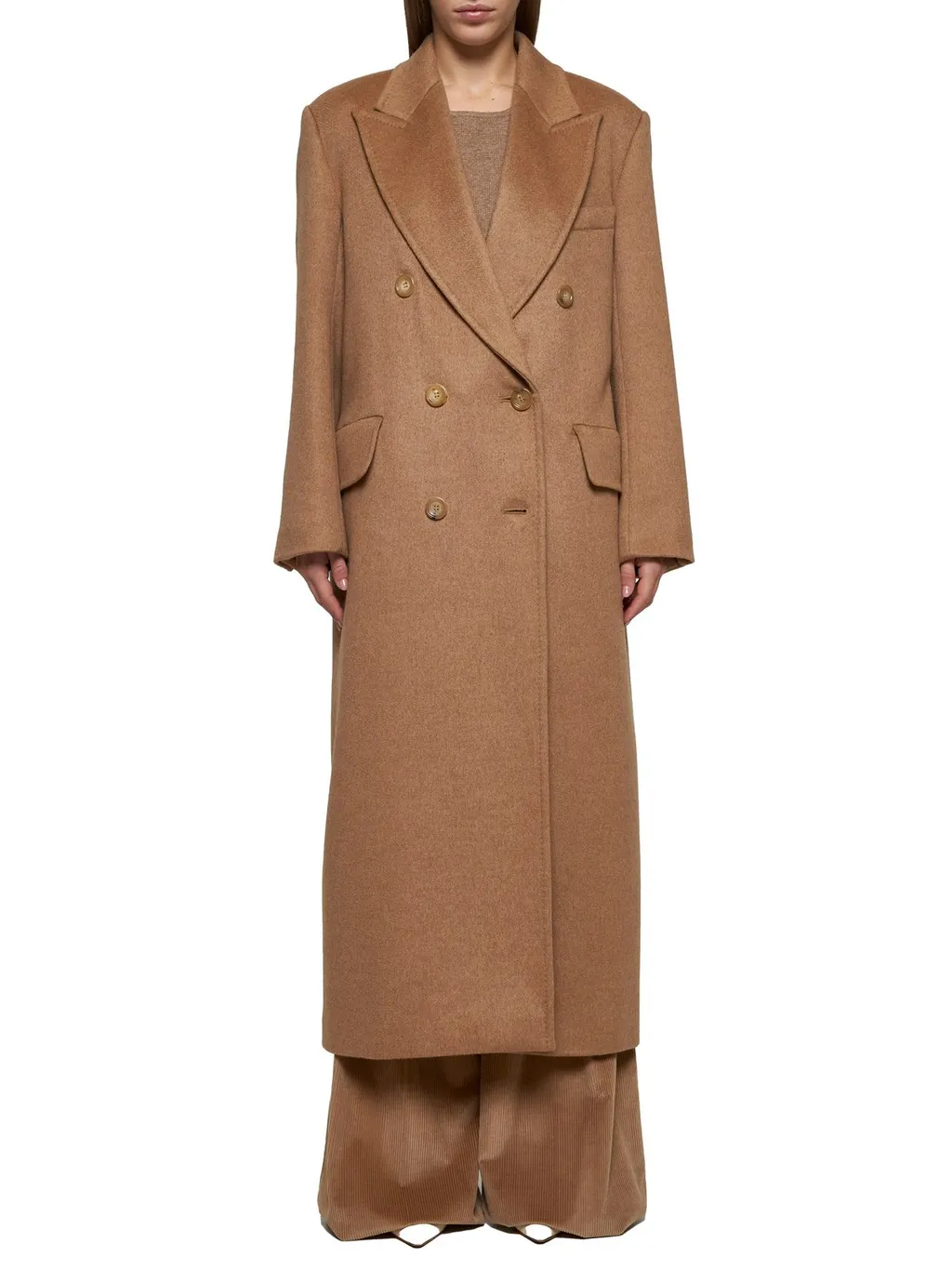 Max Mara Fungo Double-Breasted Long-Sleeved Coat