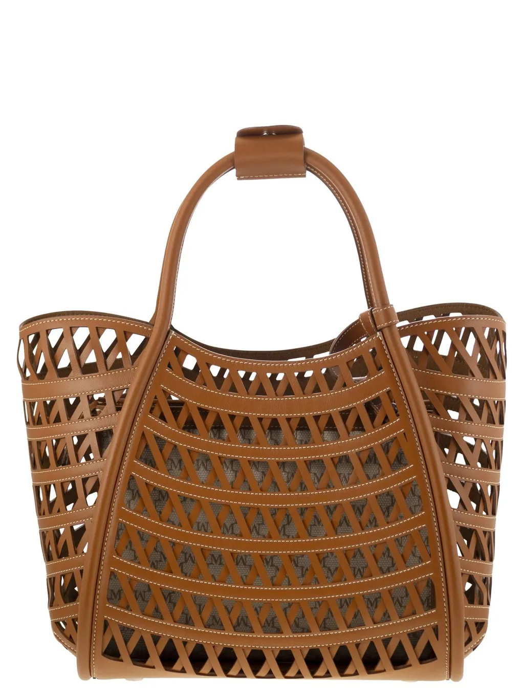 Max Mara Logo Plaque Cut-Out Tote Bag