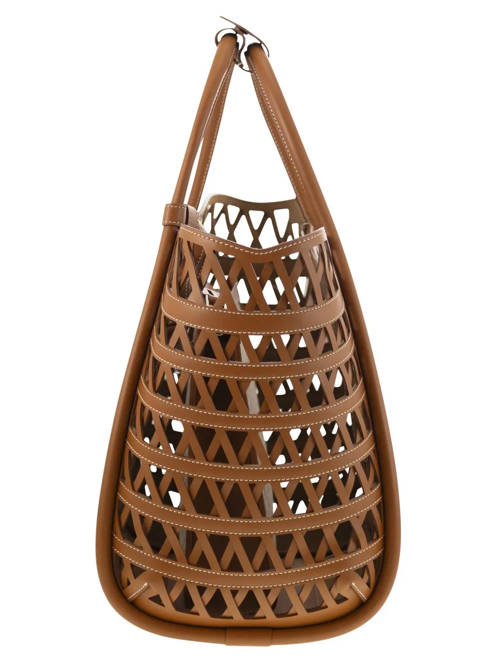 Max Mara Logo Plaque Cut-Out Tote Bag