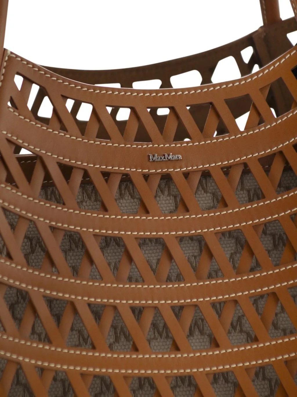 Max Mara Logo Plaque Cut-Out Tote Bag