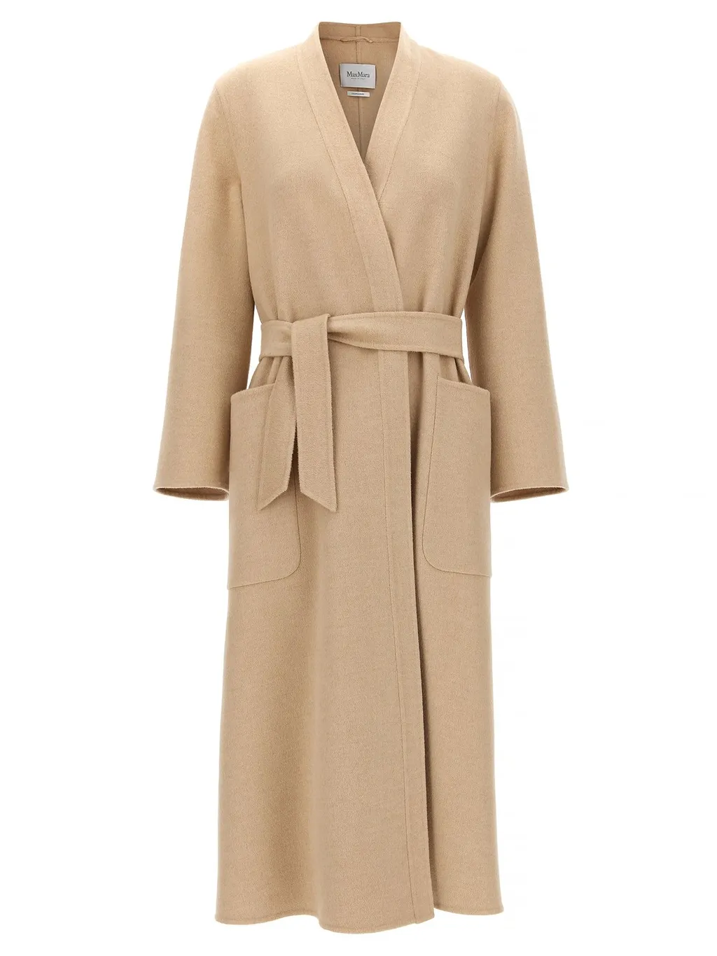 Max Mara Vezzose Belted Long-Sleeved Coat