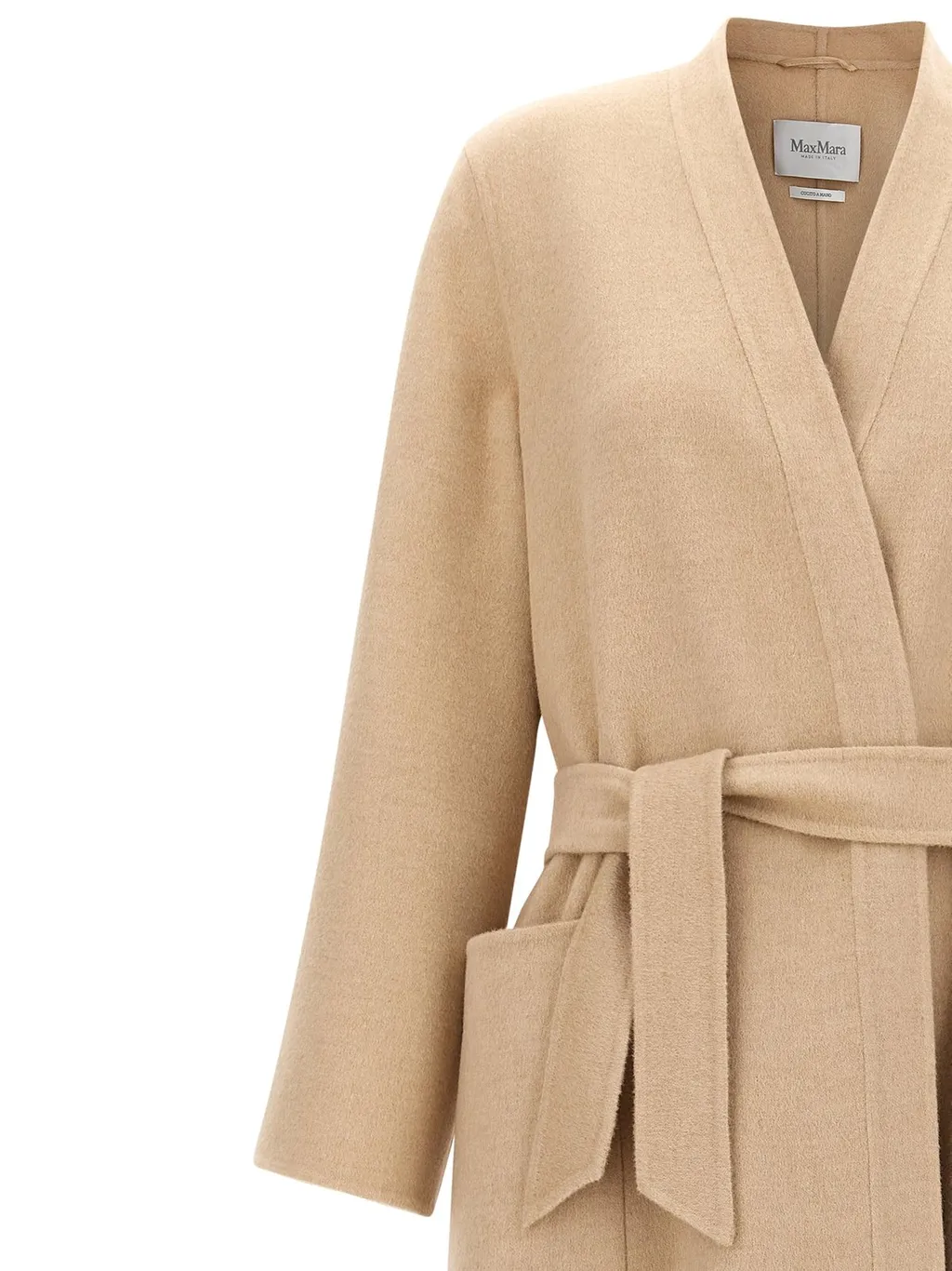 Max Mara Vezzose Belted Long-Sleeved Coat
