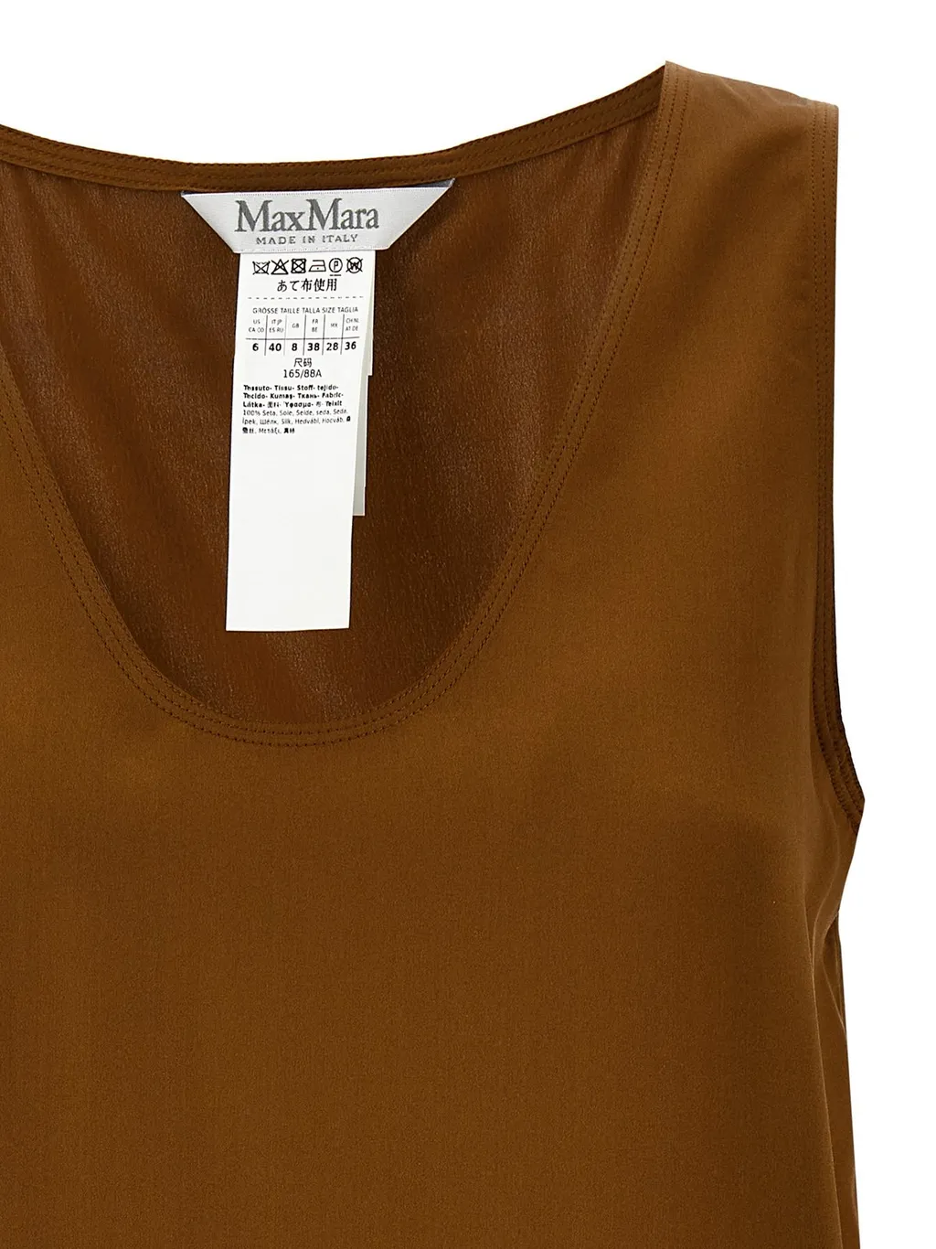 Max Mara Filly V-Neck Sleeveless Top