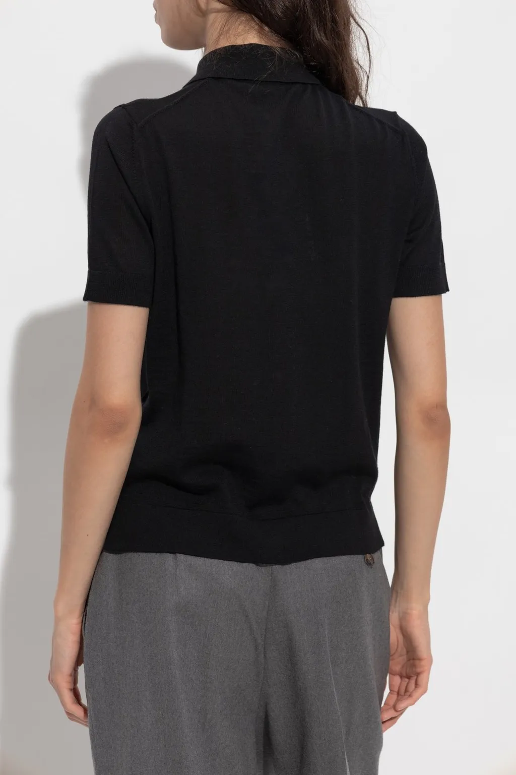Max Mara Collared Short-Sleeve Polo Shirt