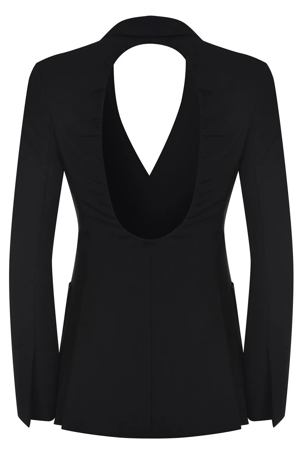 Max Mara Single-Breasted Open Back Jacket