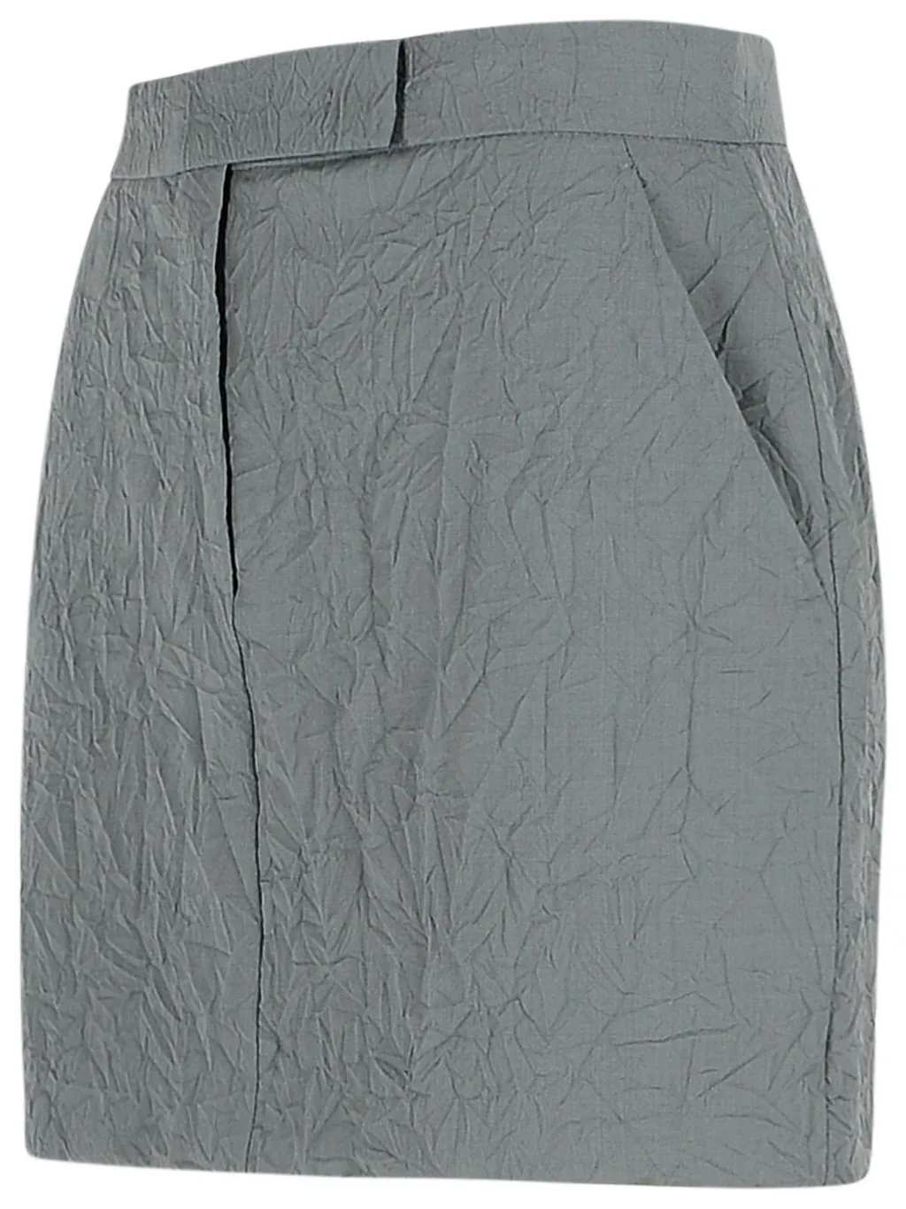 Max Mara Abate1234 Wrinkled Effect Mini Skirt