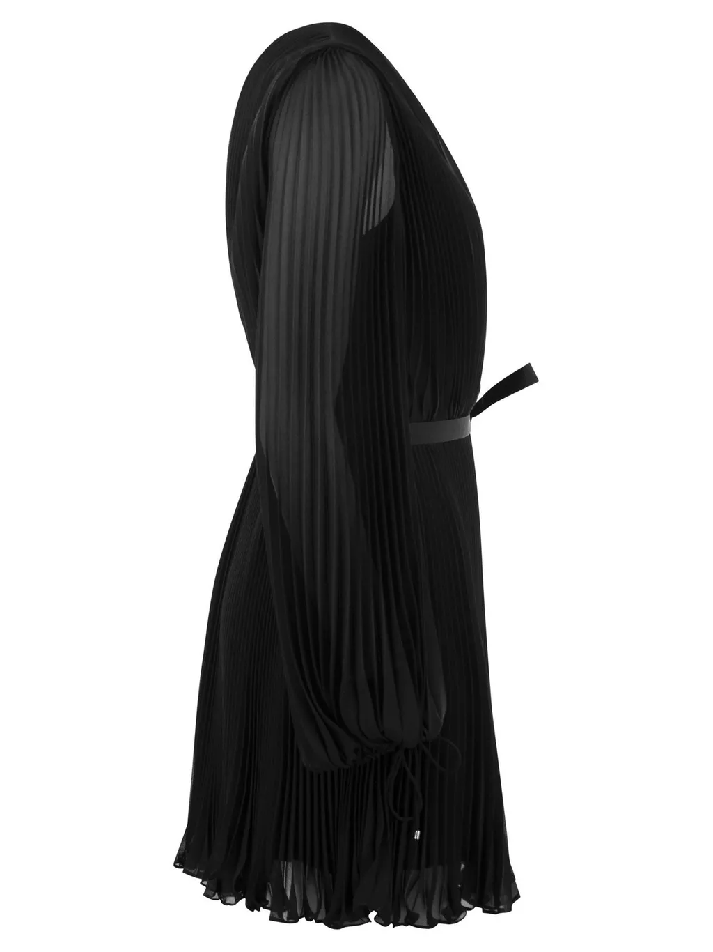 Max Mara Visita V-Neck Pleated Mini Dress