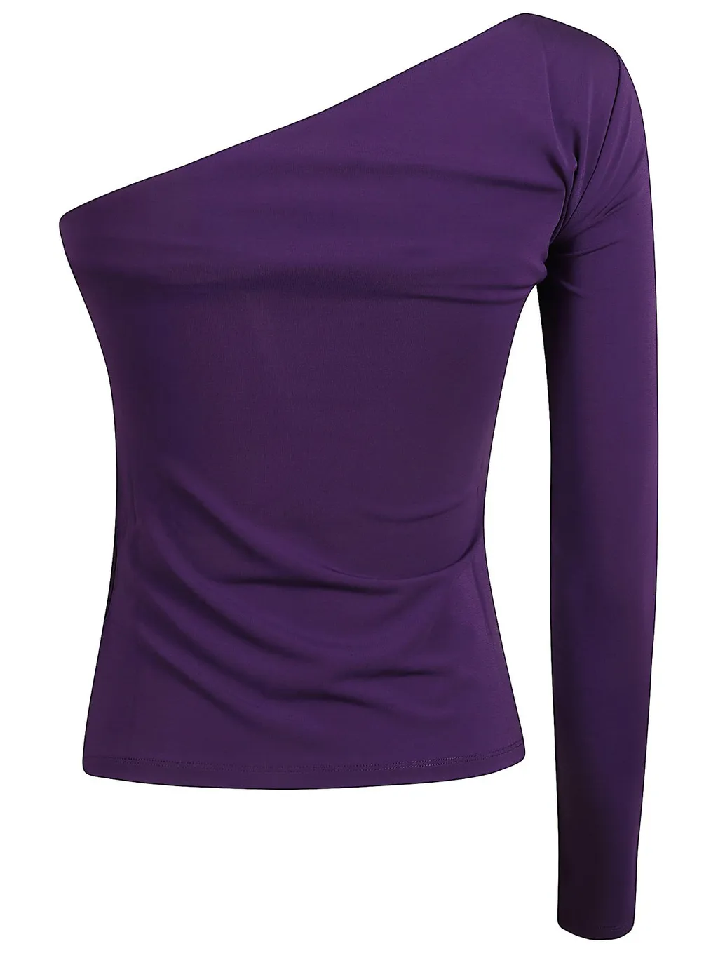 Max Mara One-Shoulder Gathered Top
