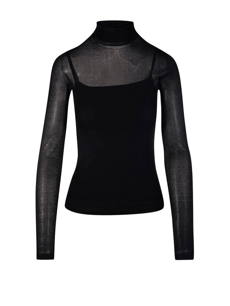 Max Mara High Neck Long-Sleeved Top