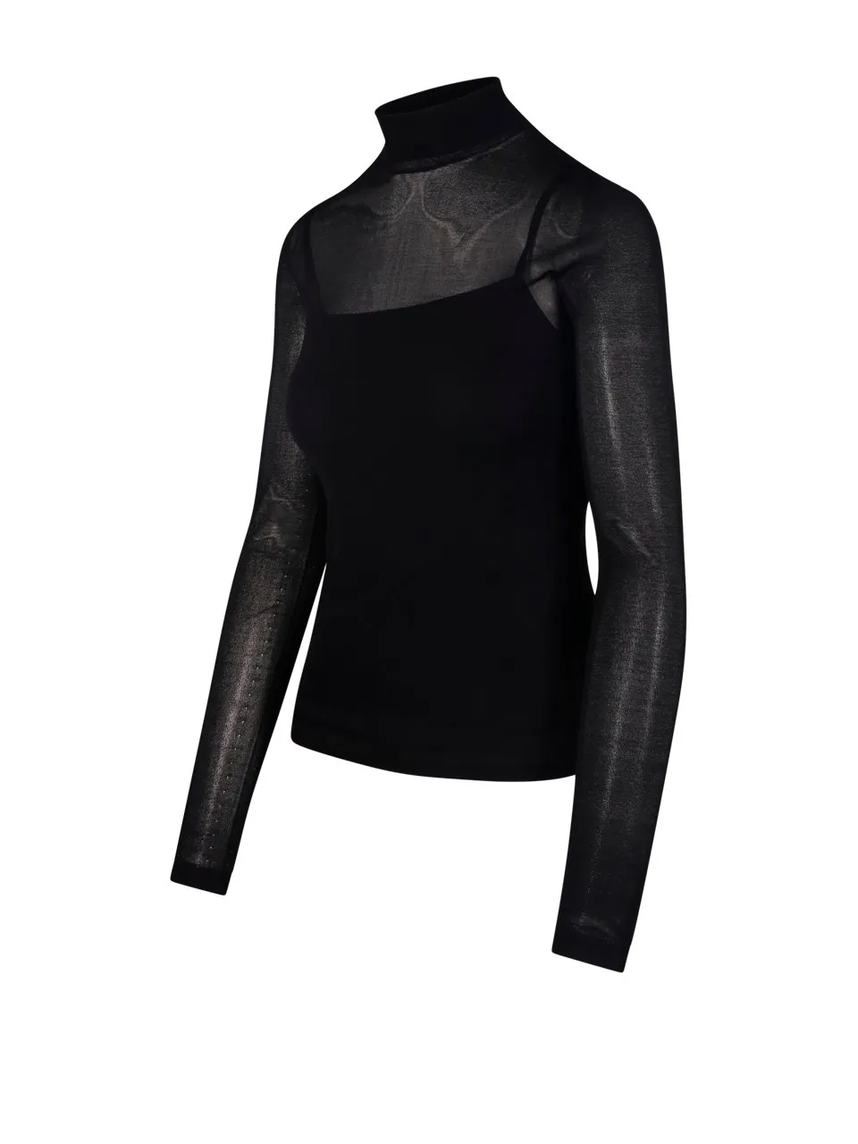 Max Mara High Neck Long-Sleeved Top