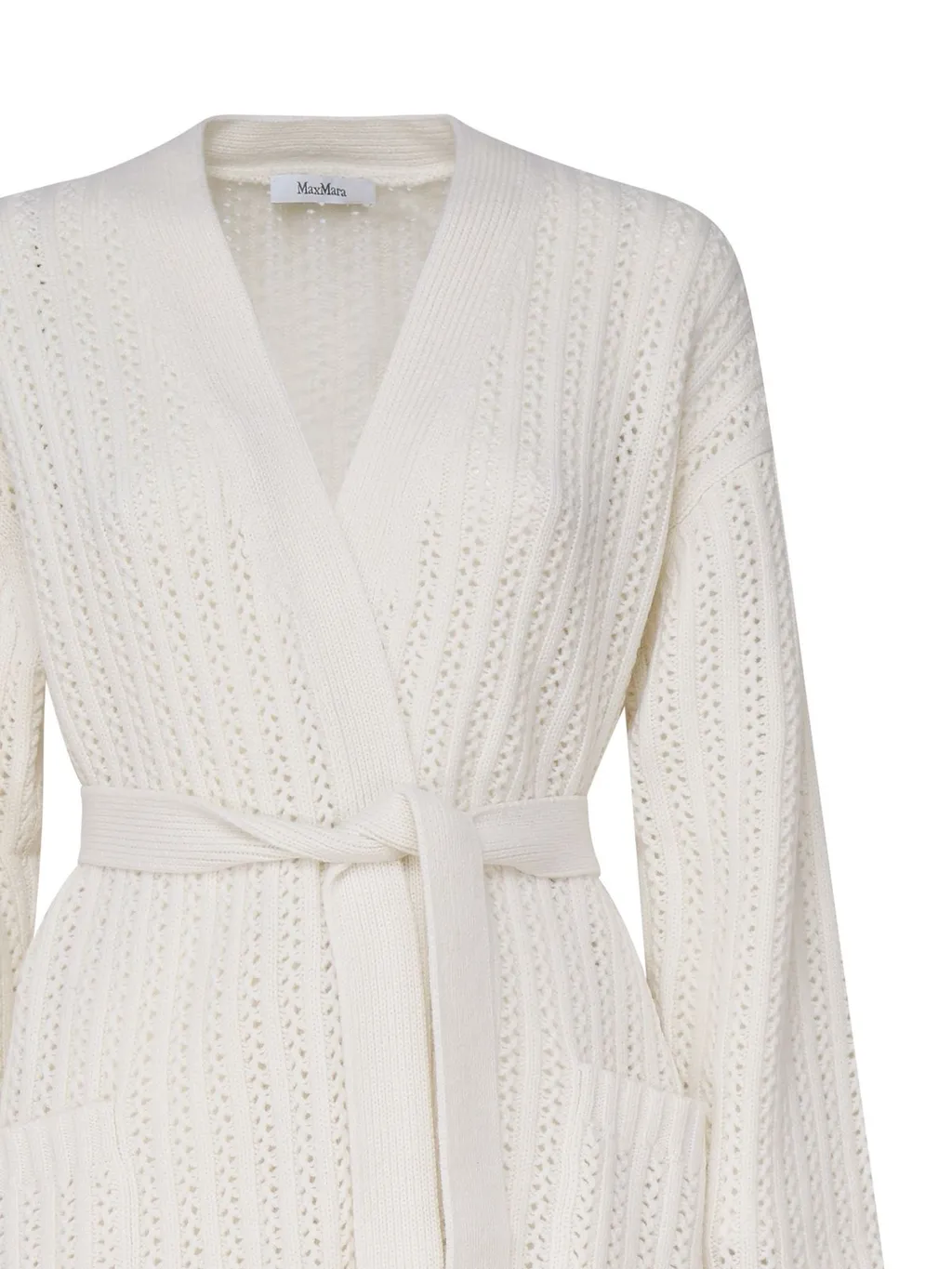Max Mara Balzac Belted Long-Sleeved Cardigan