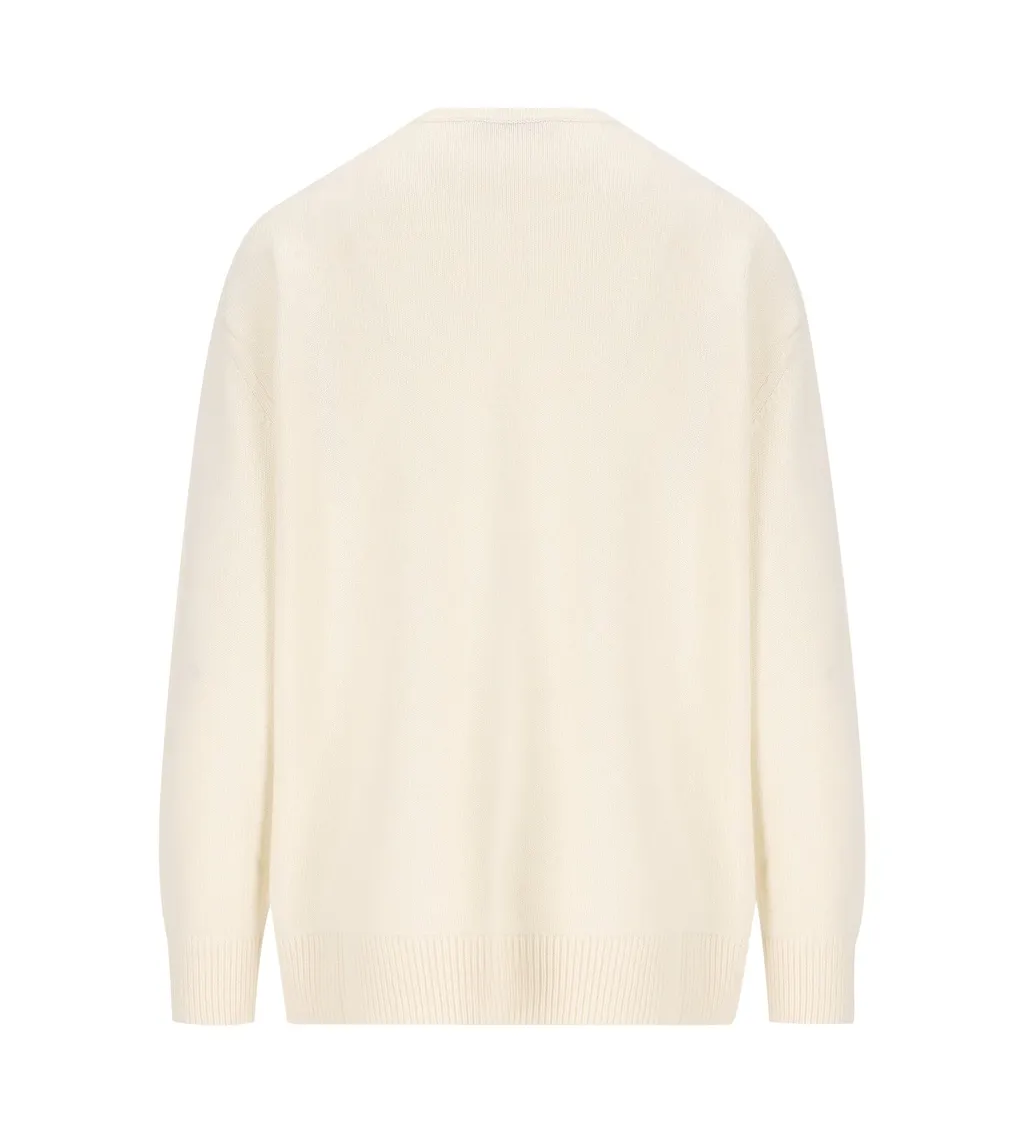 Max Mara Plata Logo Embellished Crewneck Jumper
