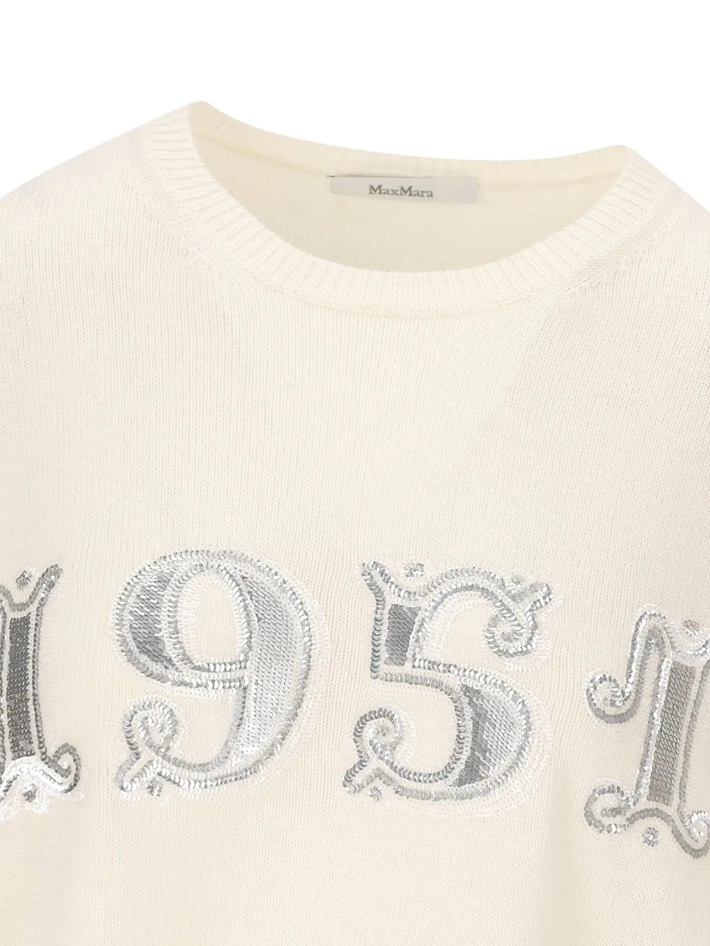 Max Mara Plata Logo Embellished Crewneck Jumper