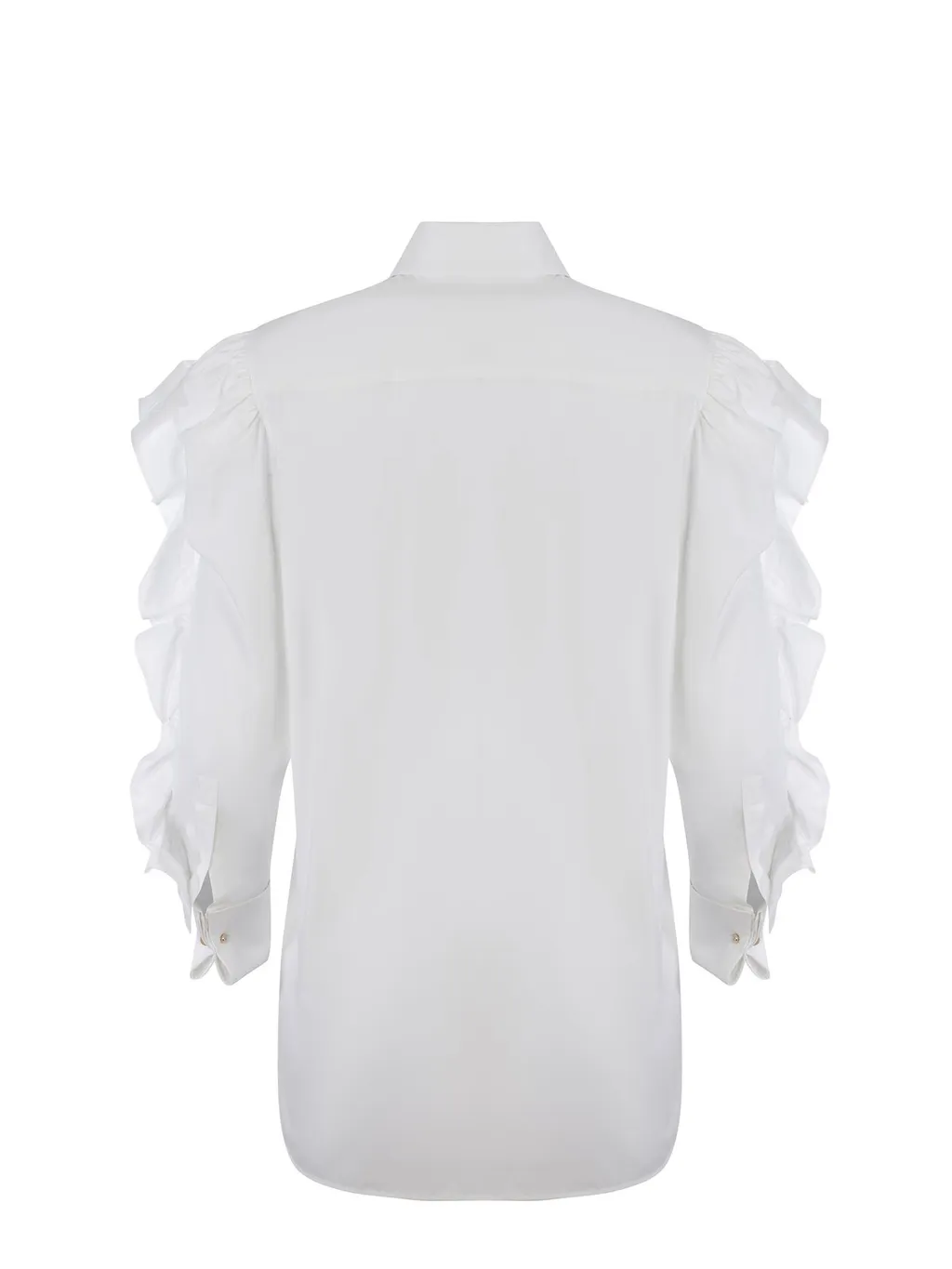Max Mara Pleiadi Buttoned Ruffle-Sleeved Shirt