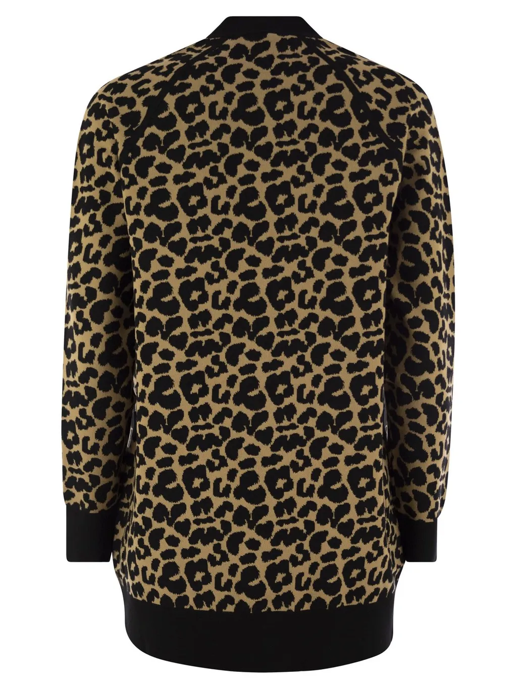 Max Mara Tenore Leopard Patterned V-Neck Cardigan