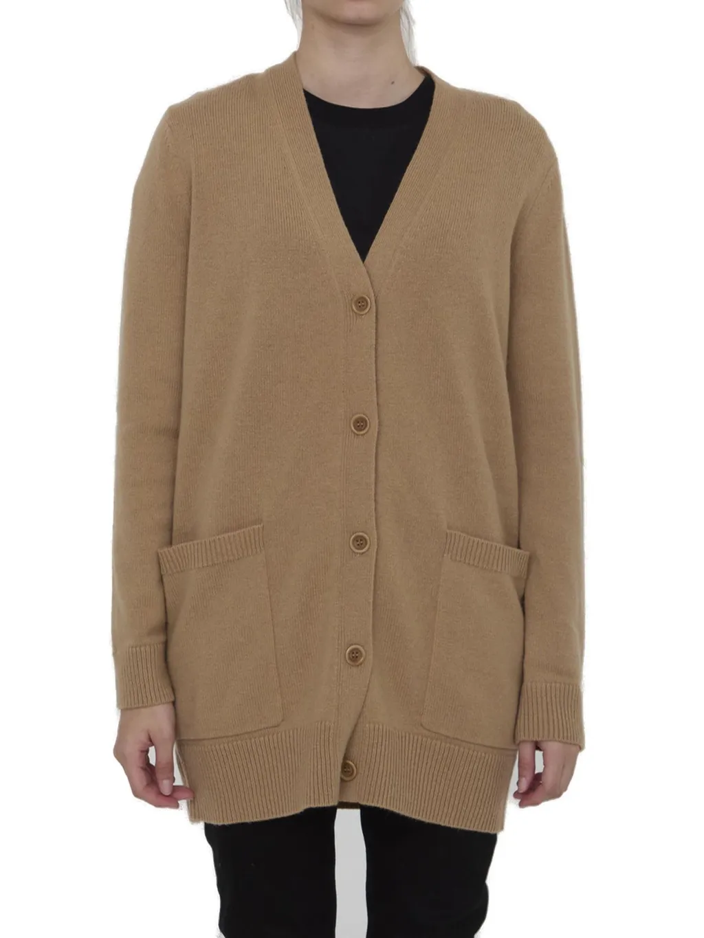 Max Mara Villar V-Neck Long-Sleeved Cardigan