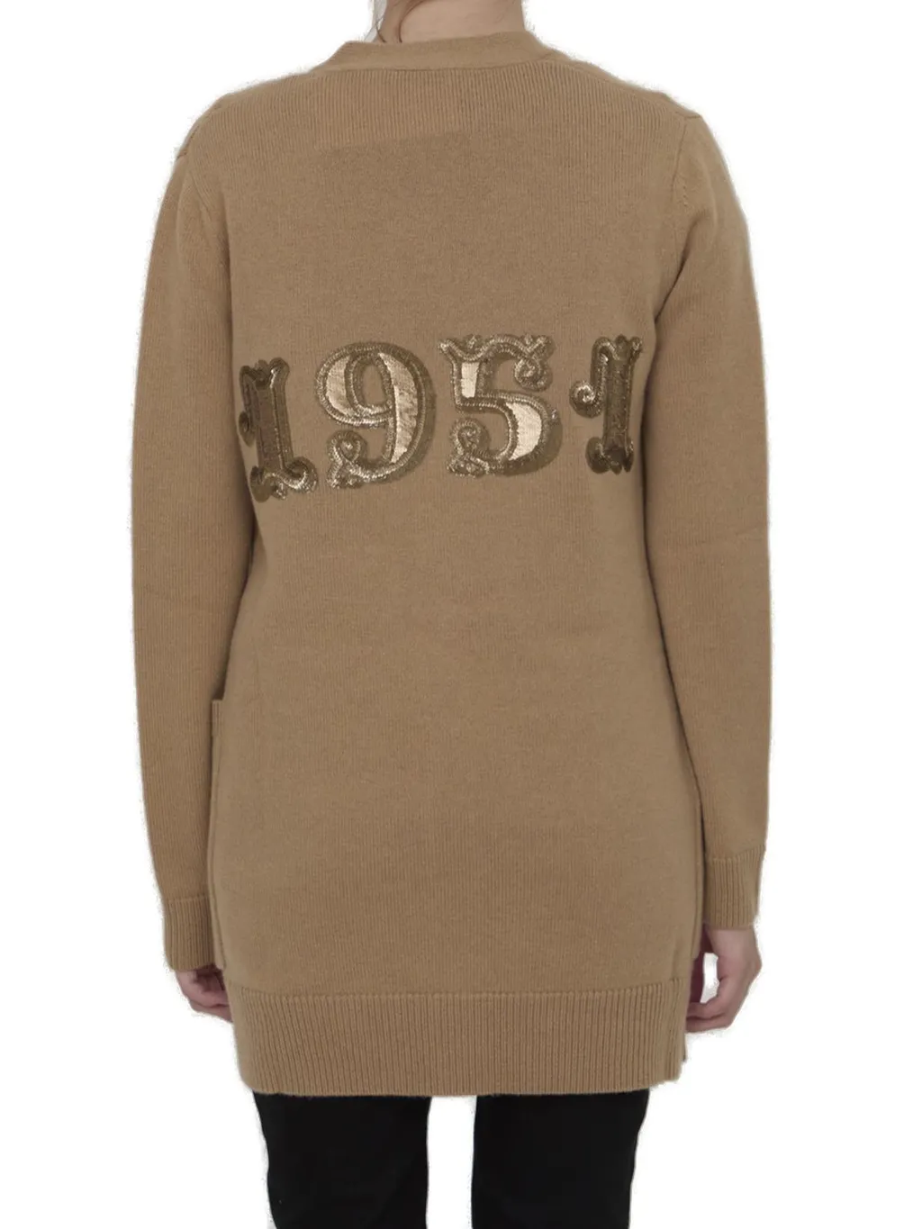 Max Mara Villar V-Neck Long-Sleeved Cardigan