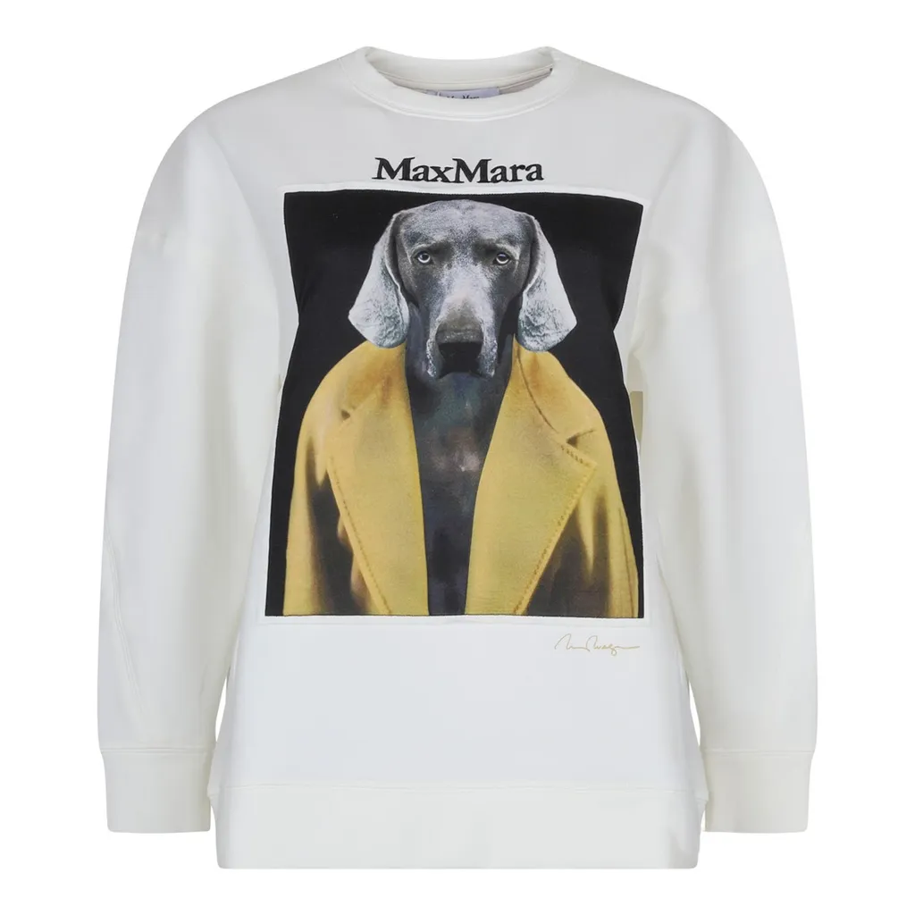 Max Mara Logo Embroidered Crewneck Sweatshirt