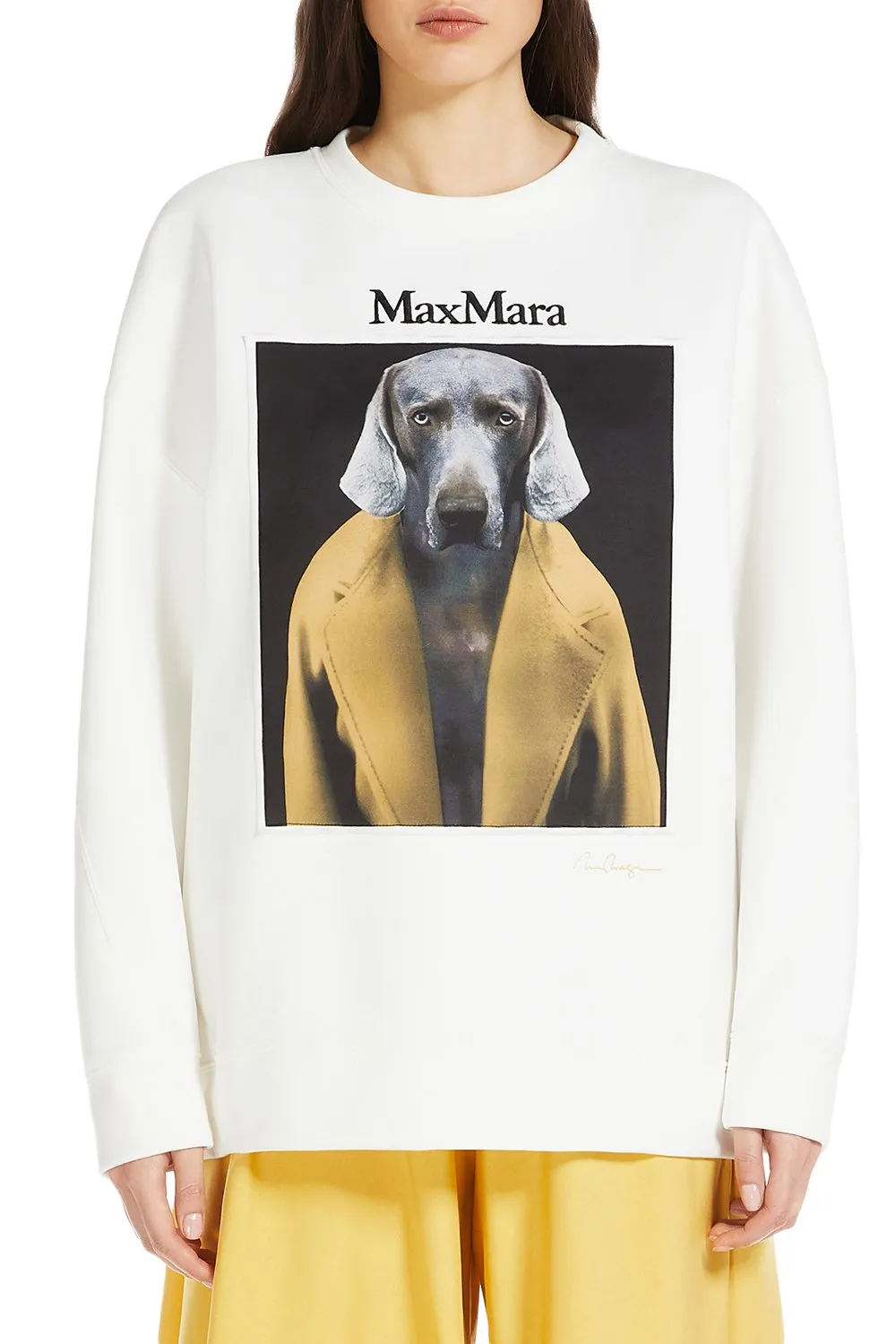 Max Mara Logo Embroidered Crewneck Sweatshirt