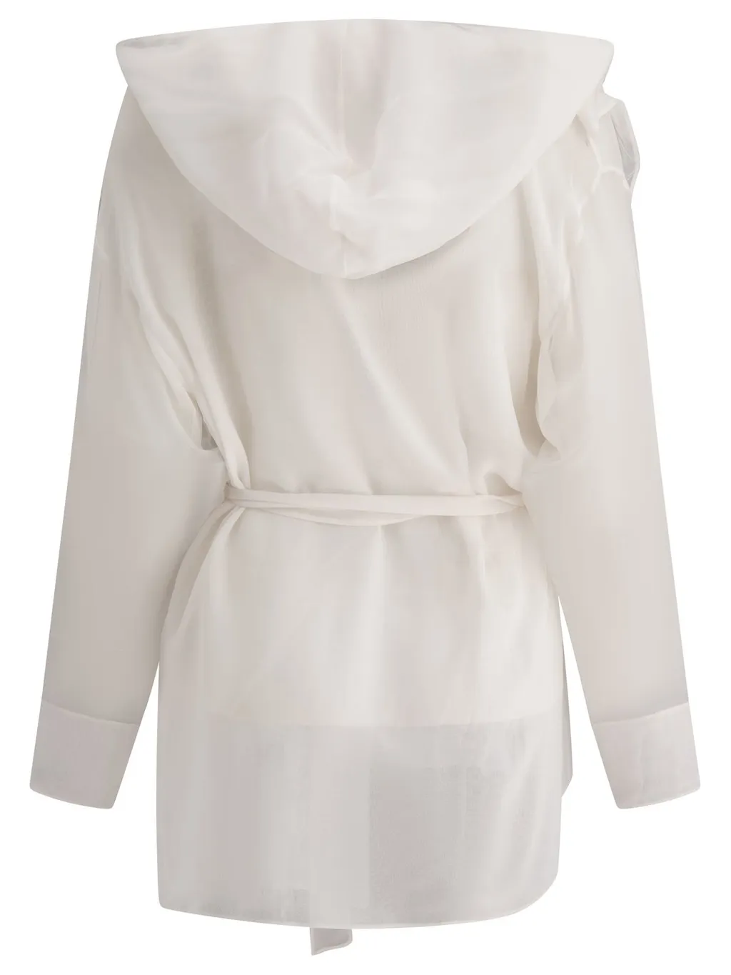 Max Mara Hooded Chiffon Jacket