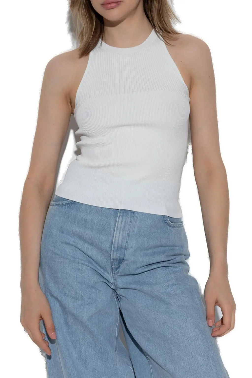 Max Mara Tenda Sleeveless Ribbed Top