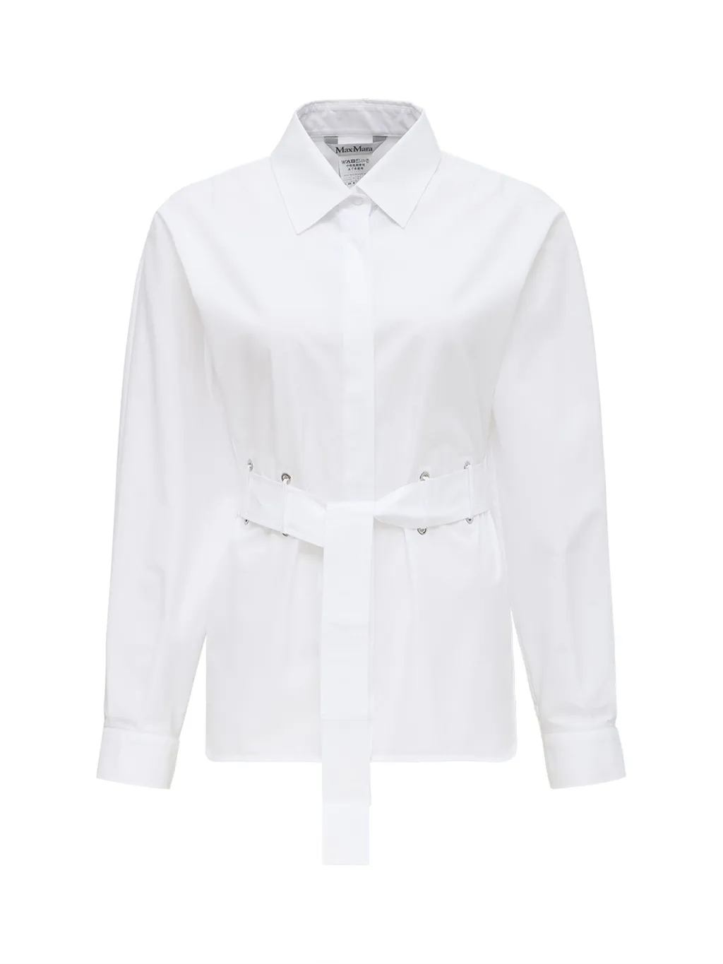 Max Mara Belted Button-Up Shirt