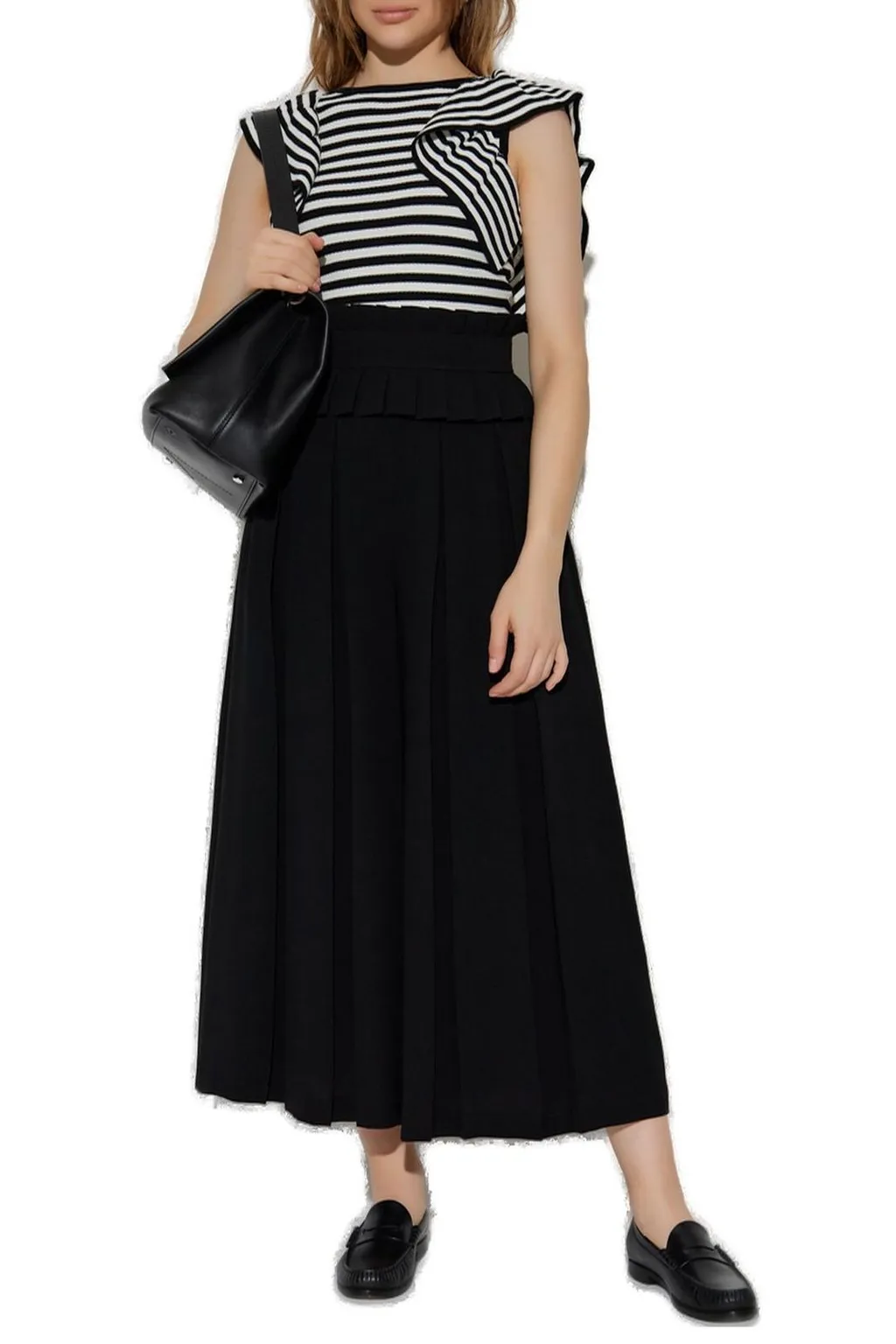 Max Mara Stadion Pleated Wide-Leg Trousers