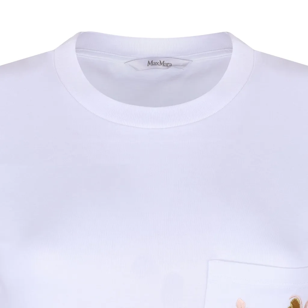 Max Mara Nunzio Logo Embellished Crewneck T-Shirt