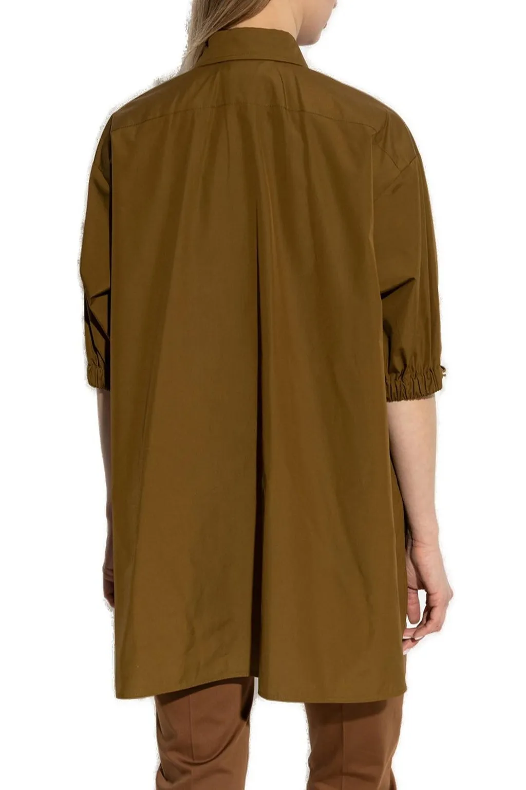 Max Mara Teano Button-Up Long-Sleeved Top