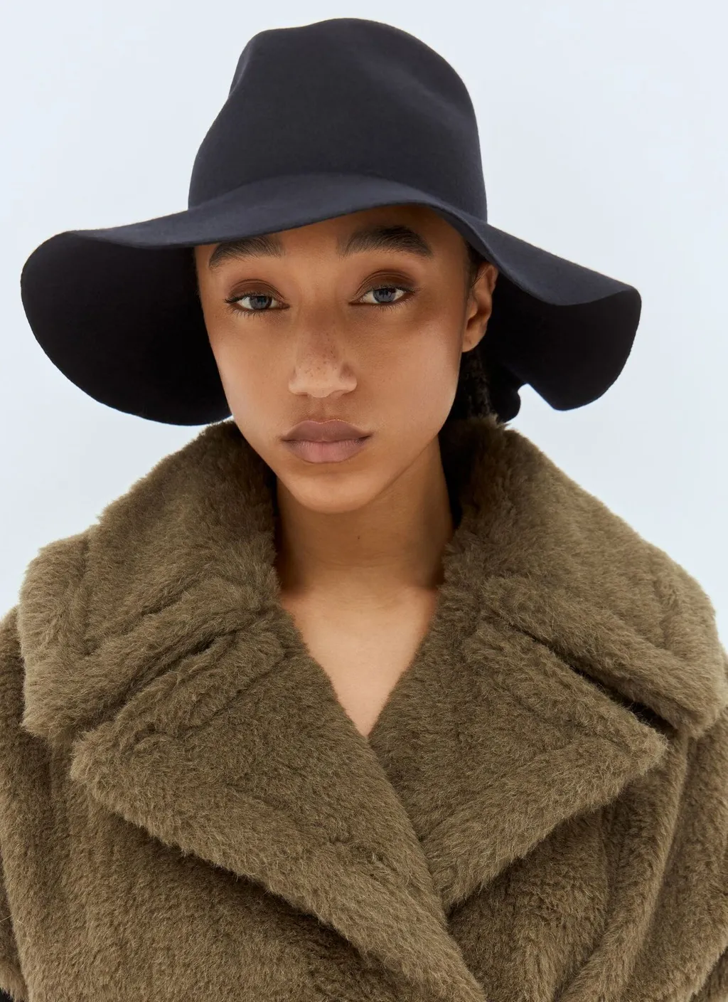 Max Mara Felt Wool Floppy Brim Hat