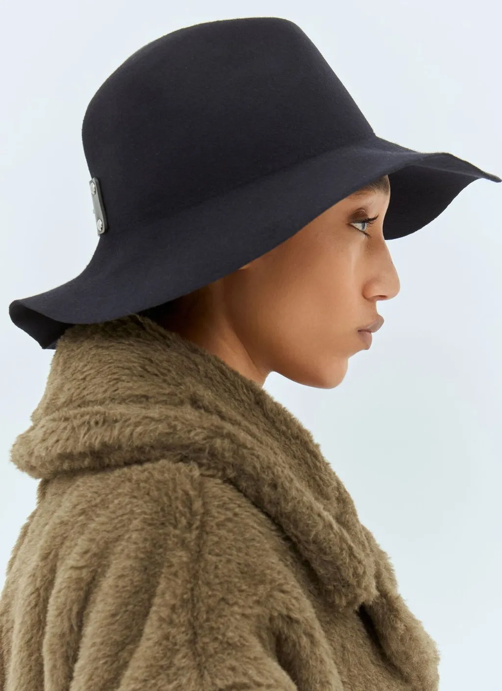 Max Mara Felt Wool Floppy Brim Hat
