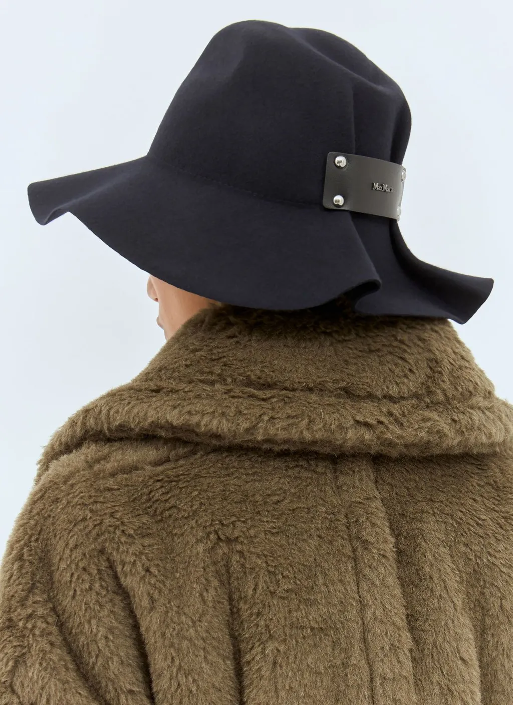 Max Mara Felt Wool Floppy Brim Hat